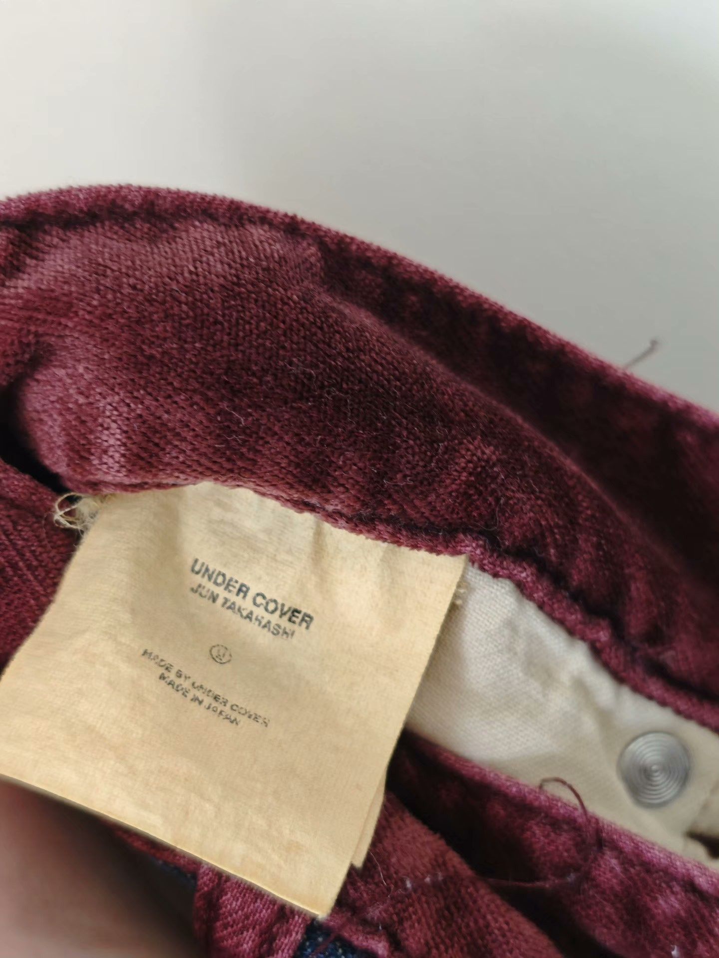 Undercover Undercover 02AW Velvet Patchwork Washed Jeans Size US 32 / EU 48 - 3 Thumbnail