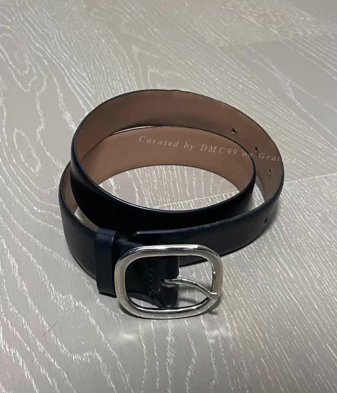 A.P.C. APC Black Genuine Leather Silver Buckle Belt Size ONE SIZE - 5 Thumbnail