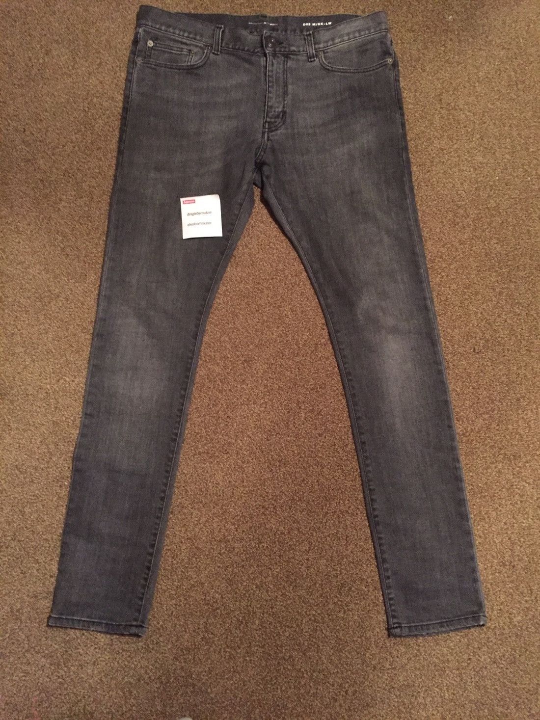 Saint Laurent D02 'Grey' Jeans Sz. 33 Produced in 2013 from the SS14 Season