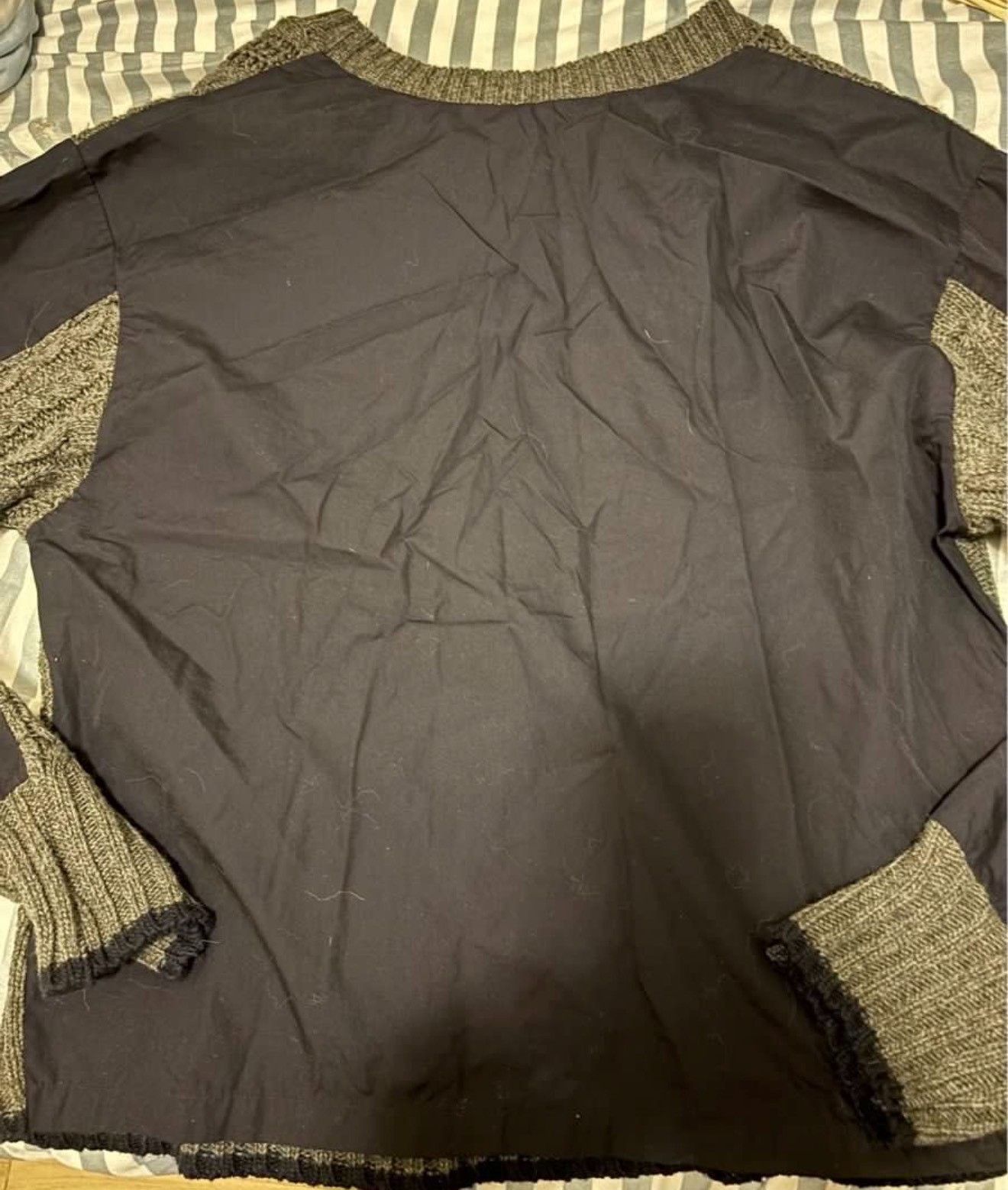 Yohji Yamamoto Y's Yohji Yamamoto Spliced Sweater Size US M / EU 48-50 / 2 - 3 Thumbnail