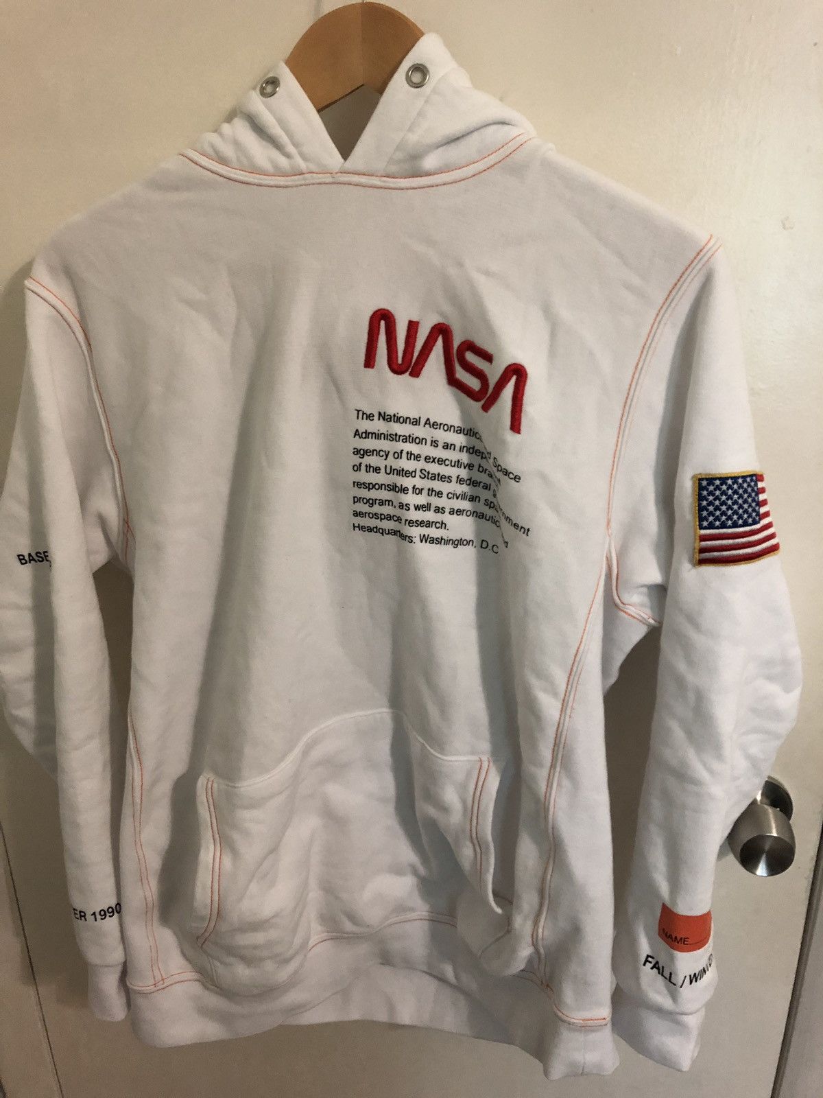 Heron preston nasa hoodie grailed hotsell