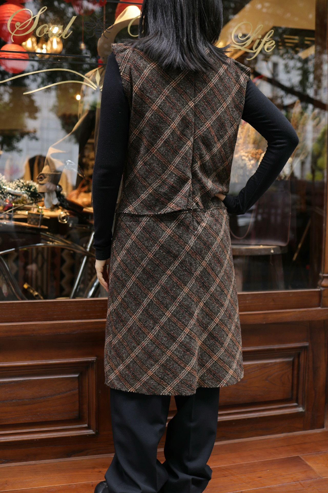 Kenzo Kenzo Vintage Rose Plaid Dress Size S / US 4 / IT 40 - 9 Thumbnail