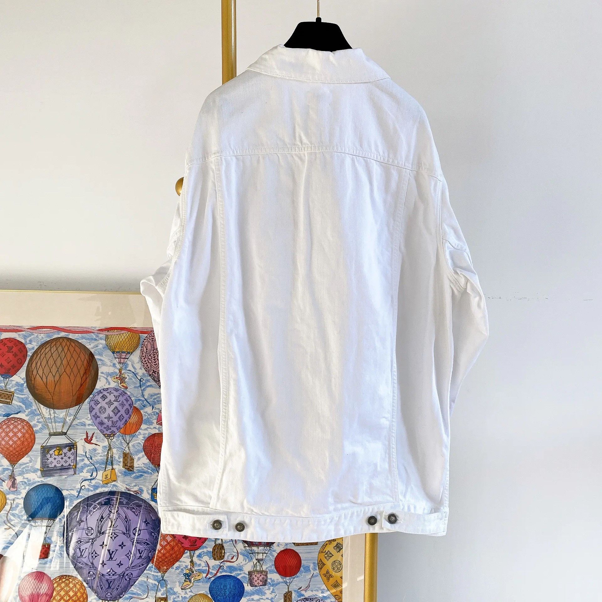 Dior Dior White Denim Jacket F34 Oversized | Grailed