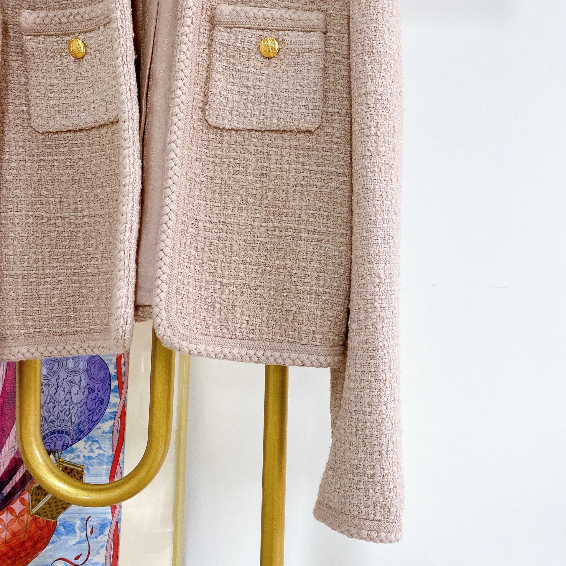 Celine CELINE Pink Tweed Coat | Grailed