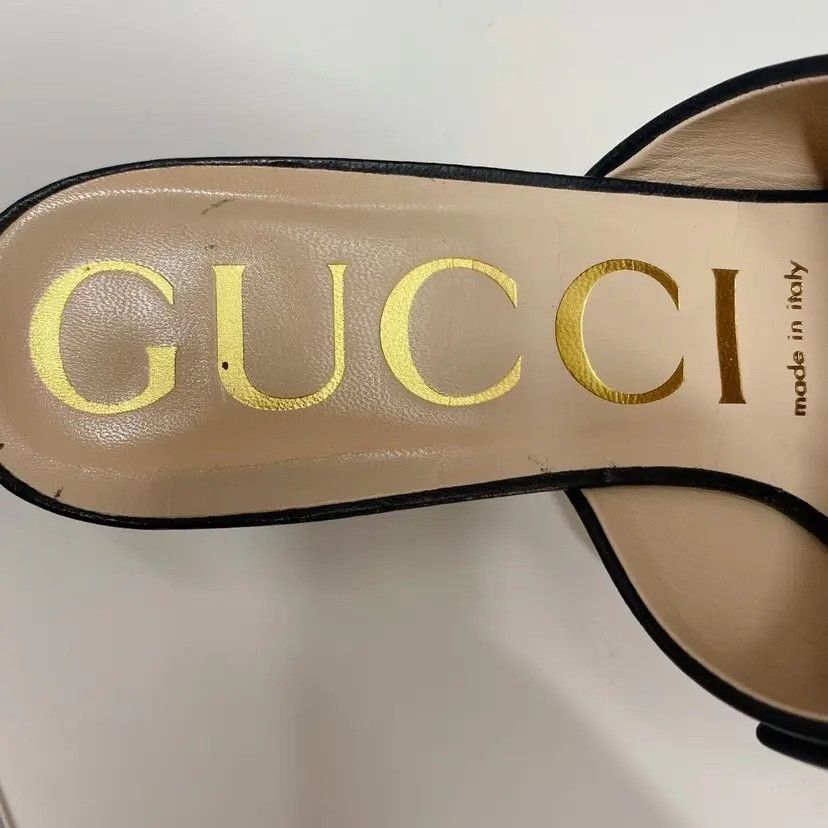 Gucci Gucci Black High-Heel Slippers Size 36 Size US 5 / IT 35 - 9 Thumbnail