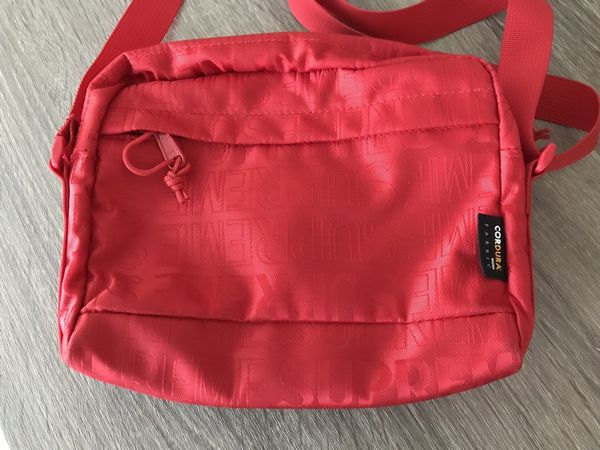 🔥BRAND NEW Supreme Shoulder Bag Red SS19 Cordura Fabric 100