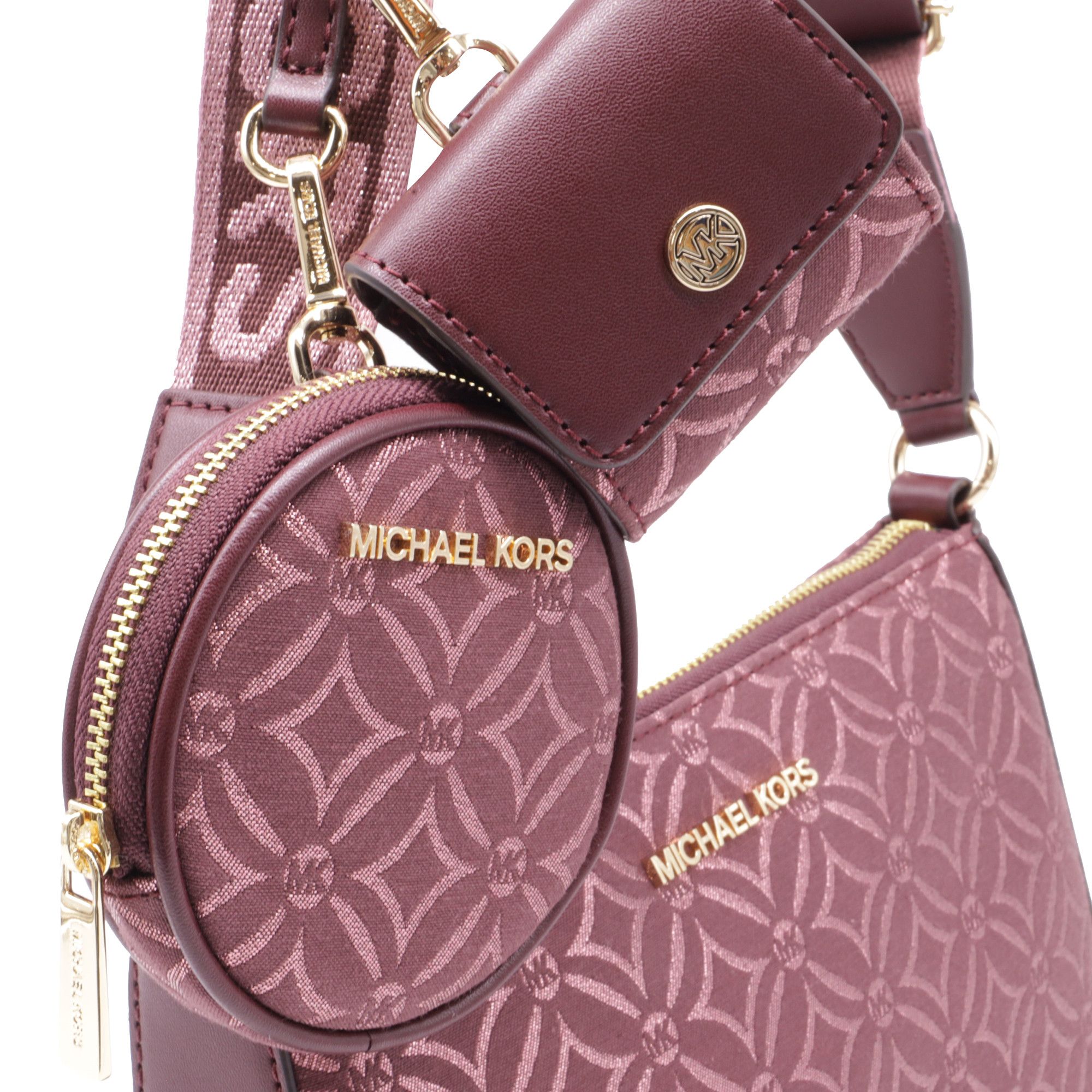 Michael Kors Michael Kors Small Jet Set Travel Logo Jacquard Crossbody B Size ONE SIZE - 5 Thumbnail