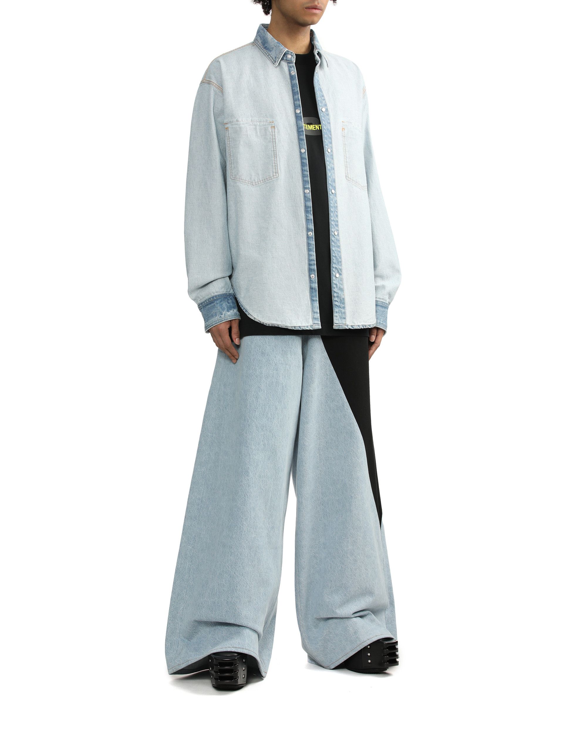 Vetements Vetements Village Turned Outer Design Denim Shirt Size US M / EU 48-50 / 2 - 2 Thumbnail