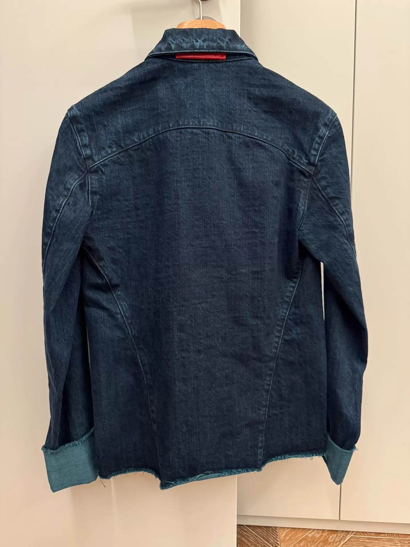 Ma+ Dark Avant-Garde Denim Jacket in Blue Size US S / EU 44-46 / 1 - 2 Thumbnail