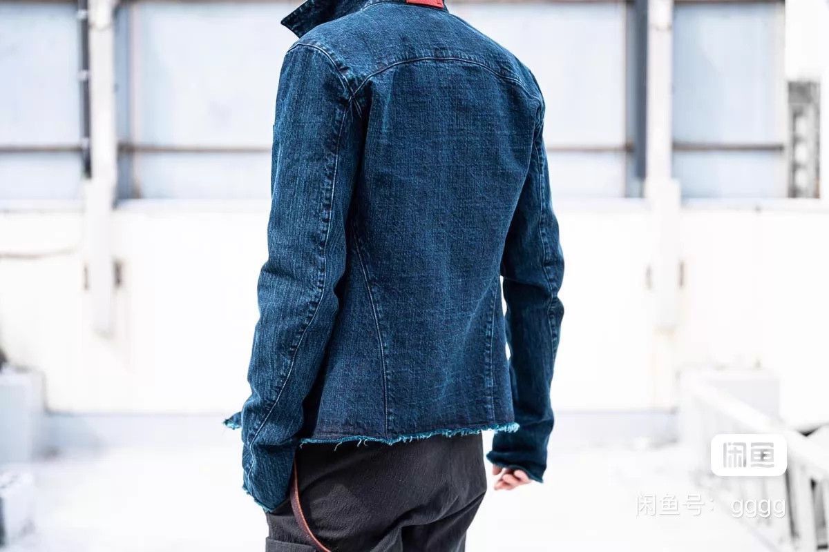 Ma+ Dark Avant-Garde Denim Jacket in Blue Size US S / EU 44-46 / 1 - 6 Thumbnail