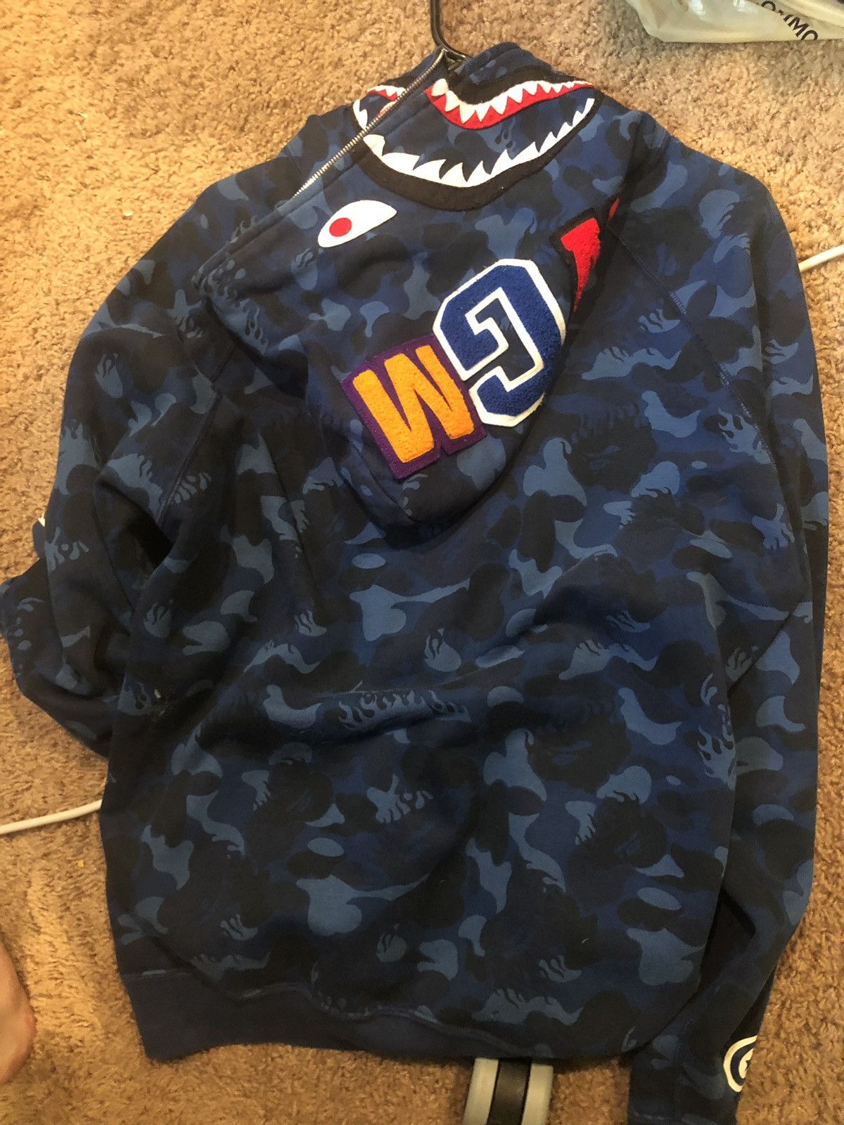Bape Blue Flame Camo