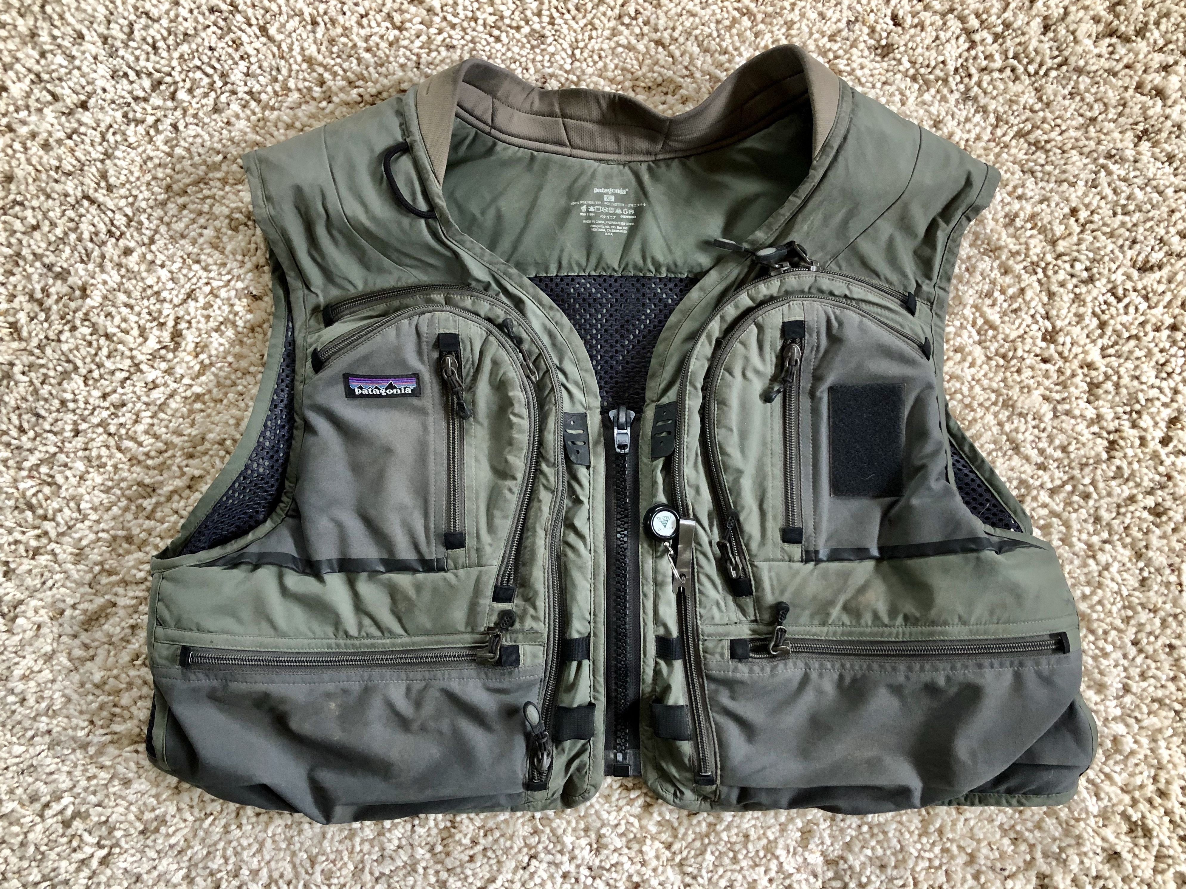 Patagonia Fishing Vest Patagonia USA Heavy Duty Fly Mesh Zippers