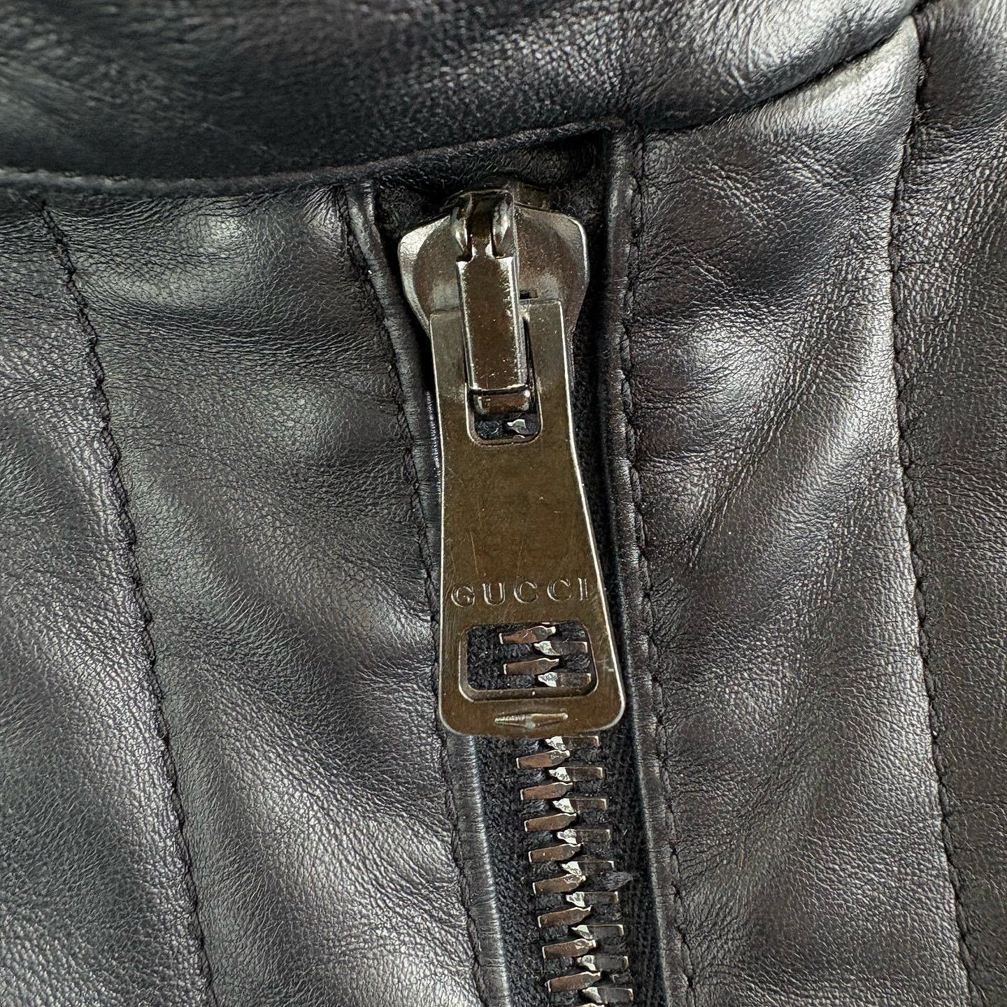 Gucci Gucci Leather Panel Bomber Jacket Size M Size US M / EU 48-50 / 2 - 5 Thumbnail