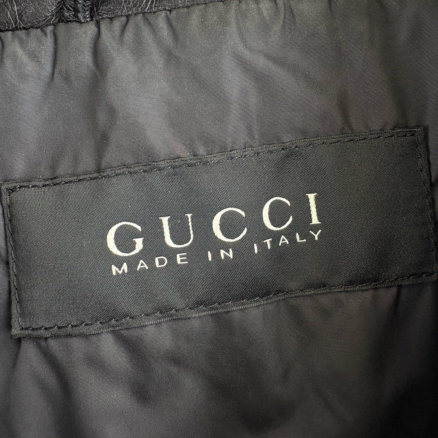 Gucci Gucci Leather Panel Bomber Jacket Size M Size US M / EU 48-50 / 2 - 3 Thumbnail