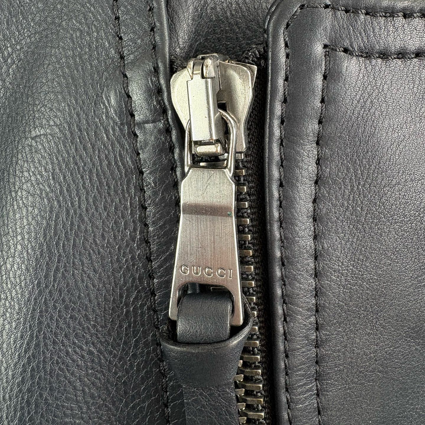 Gucci Gucci Leather Jacket Size L Size US L / EU 52-54 / 3 - 5 Thumbnail