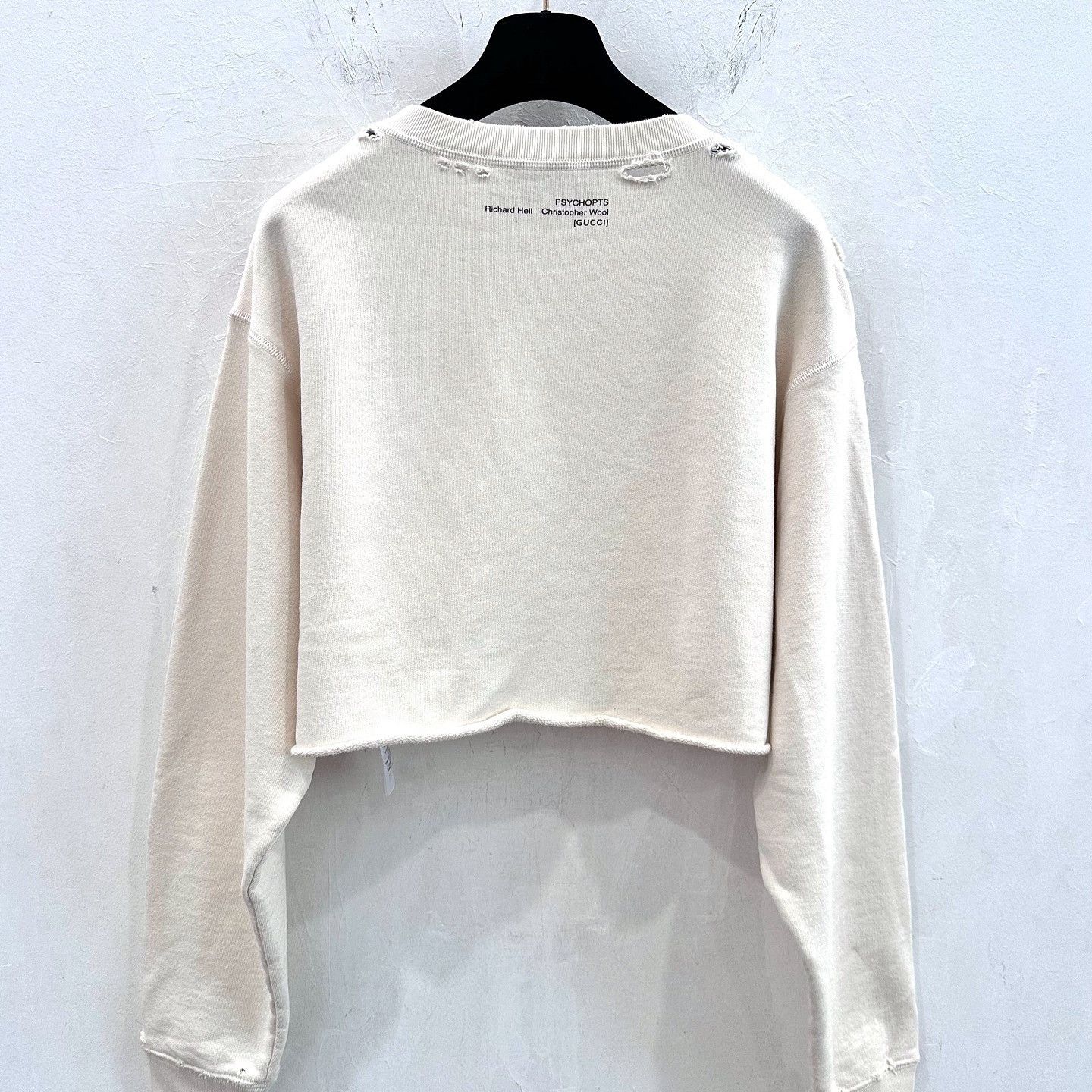 GUCCI PSYCHOPTS Christopher Wool パーカー Gucci Gucci Thank Christopher Wool Sweatshirt Size XS | Grailed
