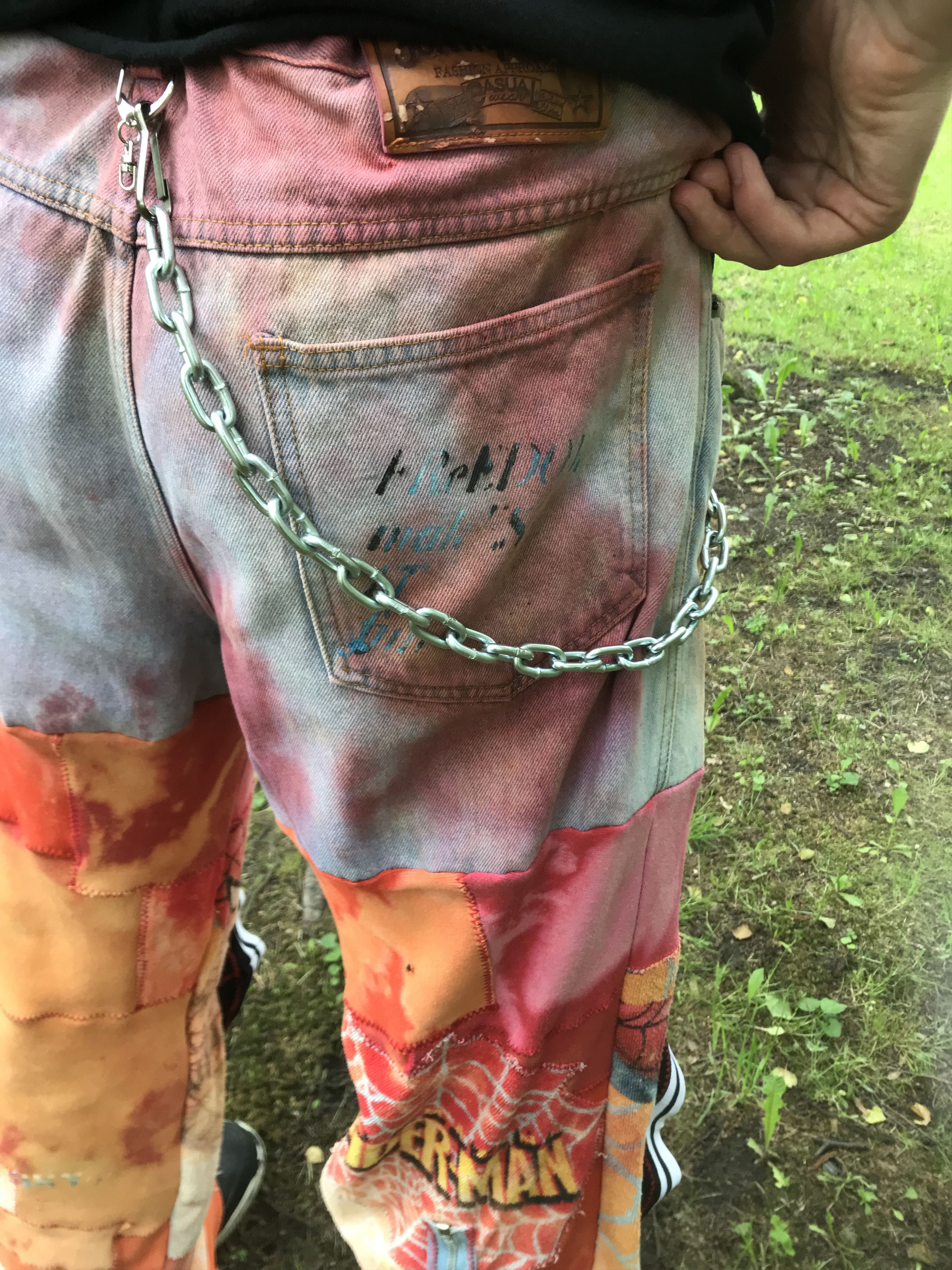Vintage Custom Spider-man pants Size US 36 / EU 52 - 4 Thumbnail
