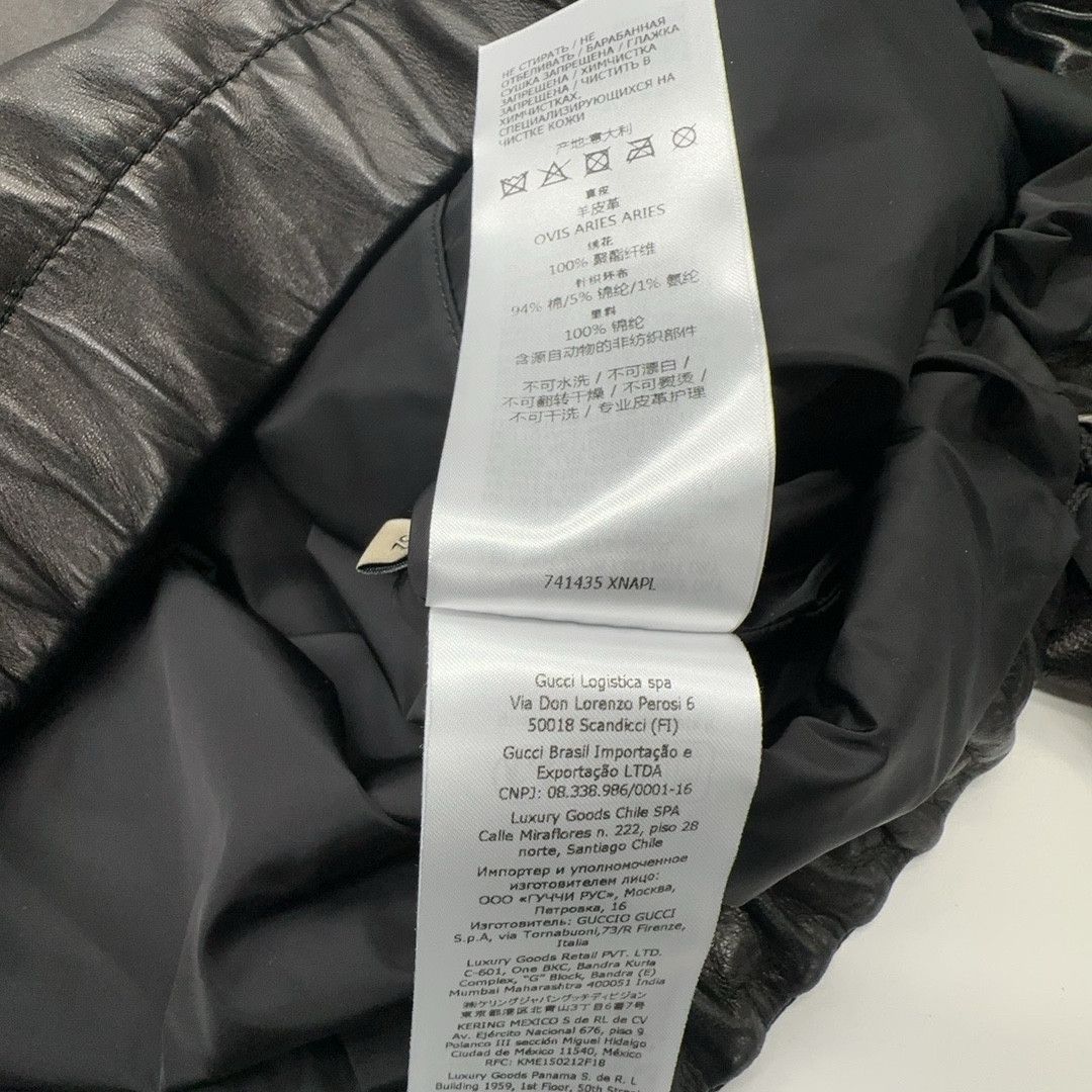 Gucci Gucci Leather Bomber Jacket Size 52 Size US L / EU 52-54 / 3 - 8 Thumbnail