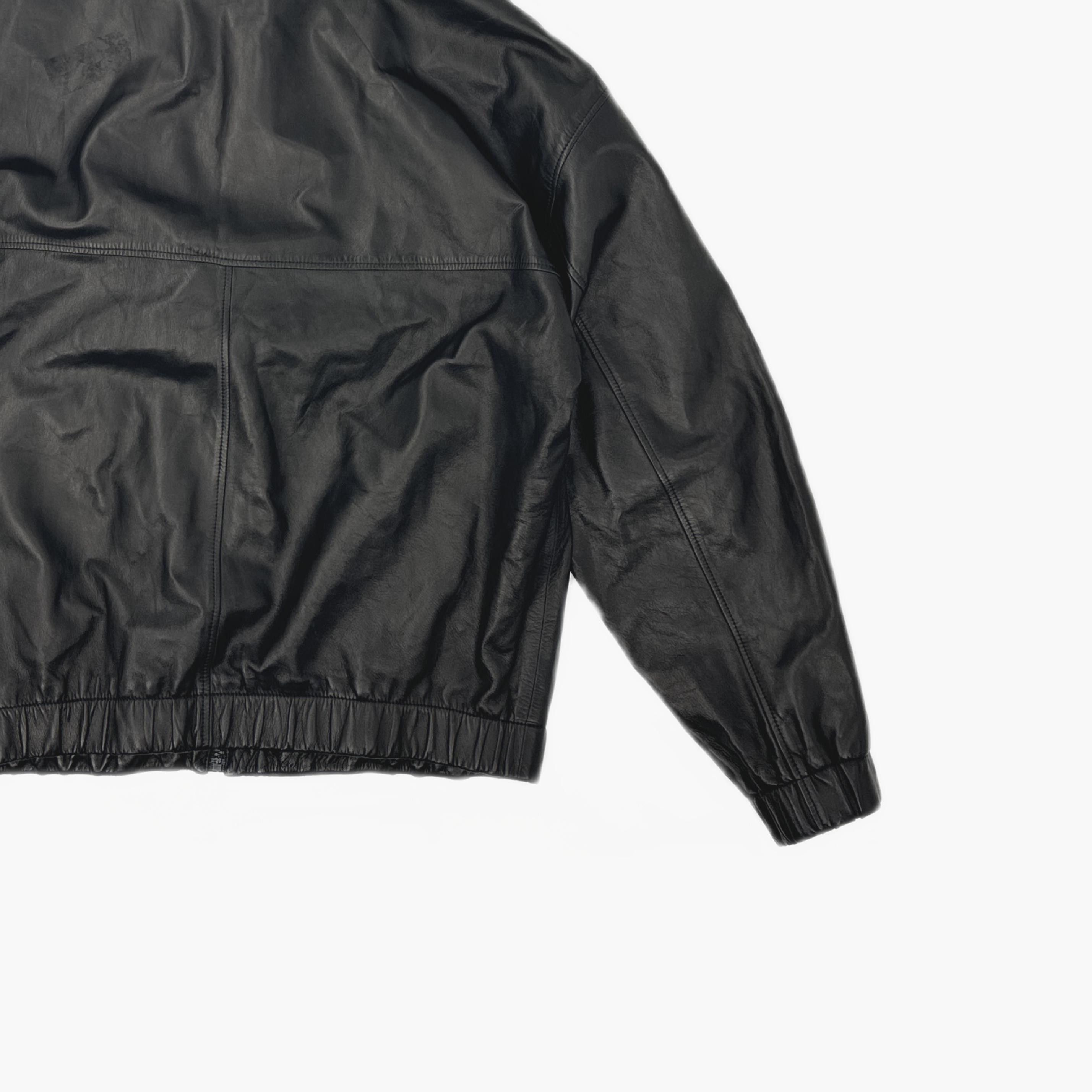 Gucci Gucci Leather Bomber Jacket Size 52 Size US L / EU 52-54 / 3 - 5 Thumbnail