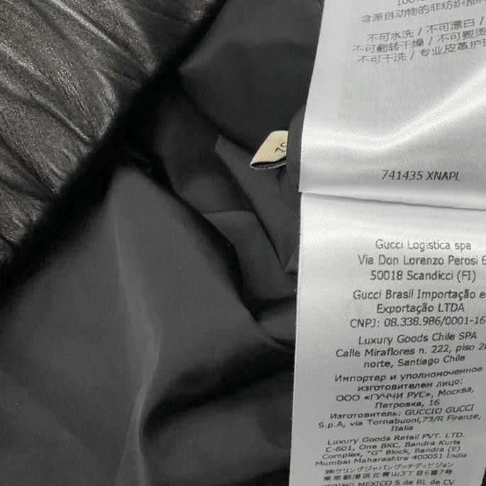 Gucci Gucci Leather Bomber Jacket Size 52 Size US L / EU 52-54 / 3 - 10 Thumbnail
