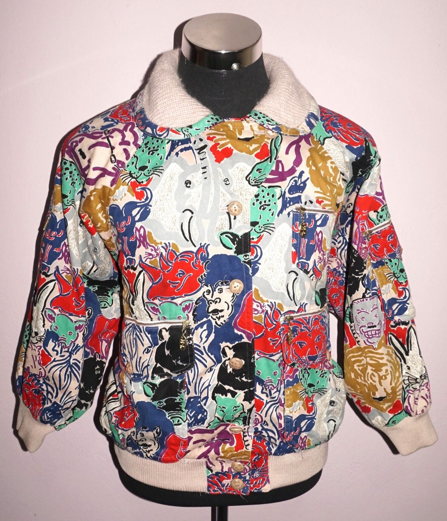80s Cote D' Azur Animals abstract Limited Editions Jacket