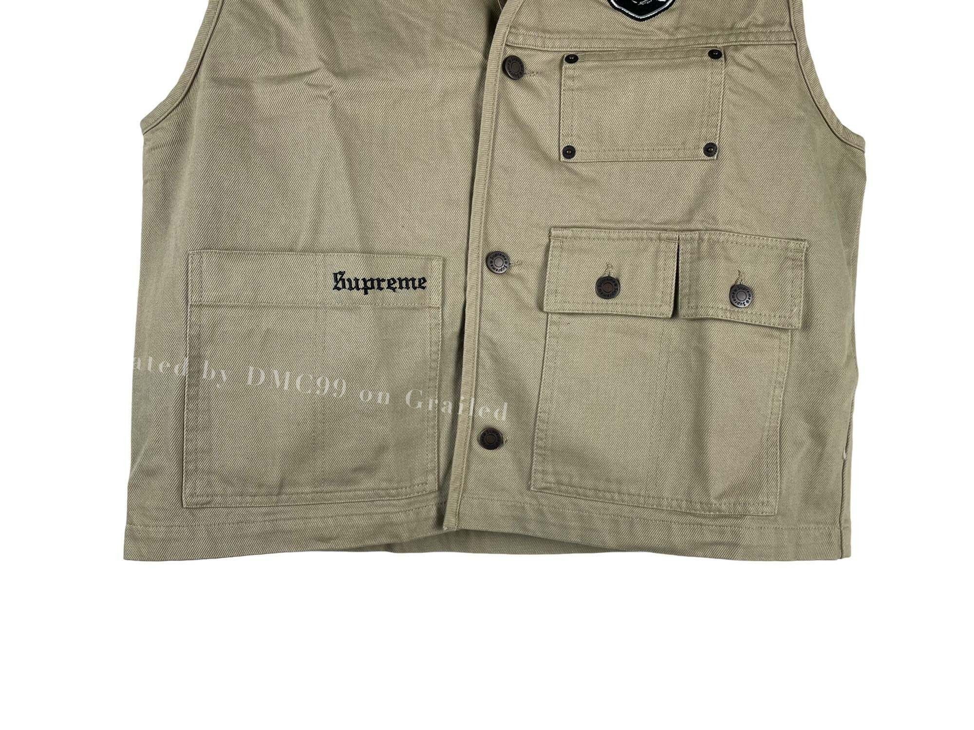 Supreme NFL x Raiders '47 Denim Vest