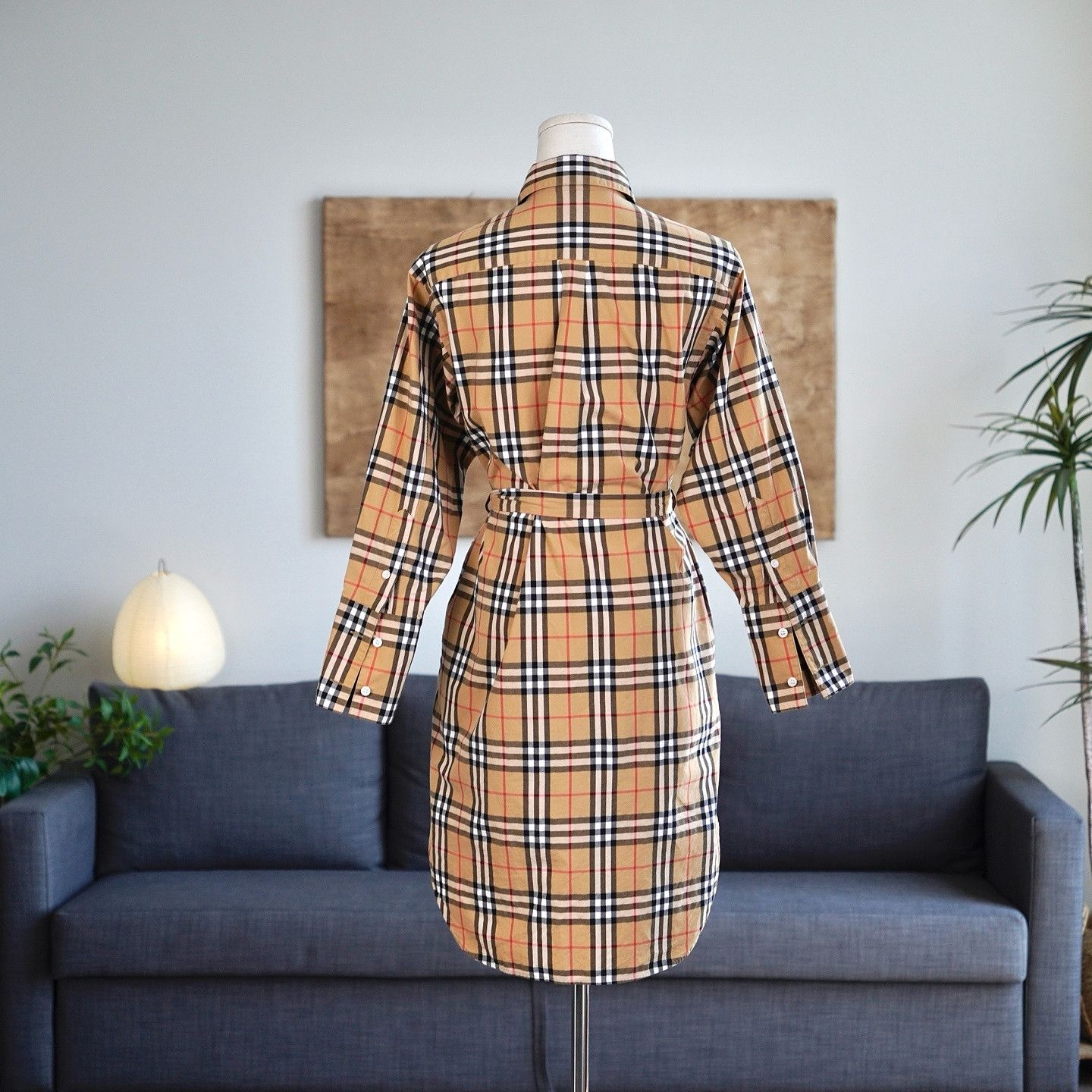Burberry Burberry Check Cotton Shirt Dress US 2 Size XS / US 0-2 / IT 36-38 - 2 Thumbnail