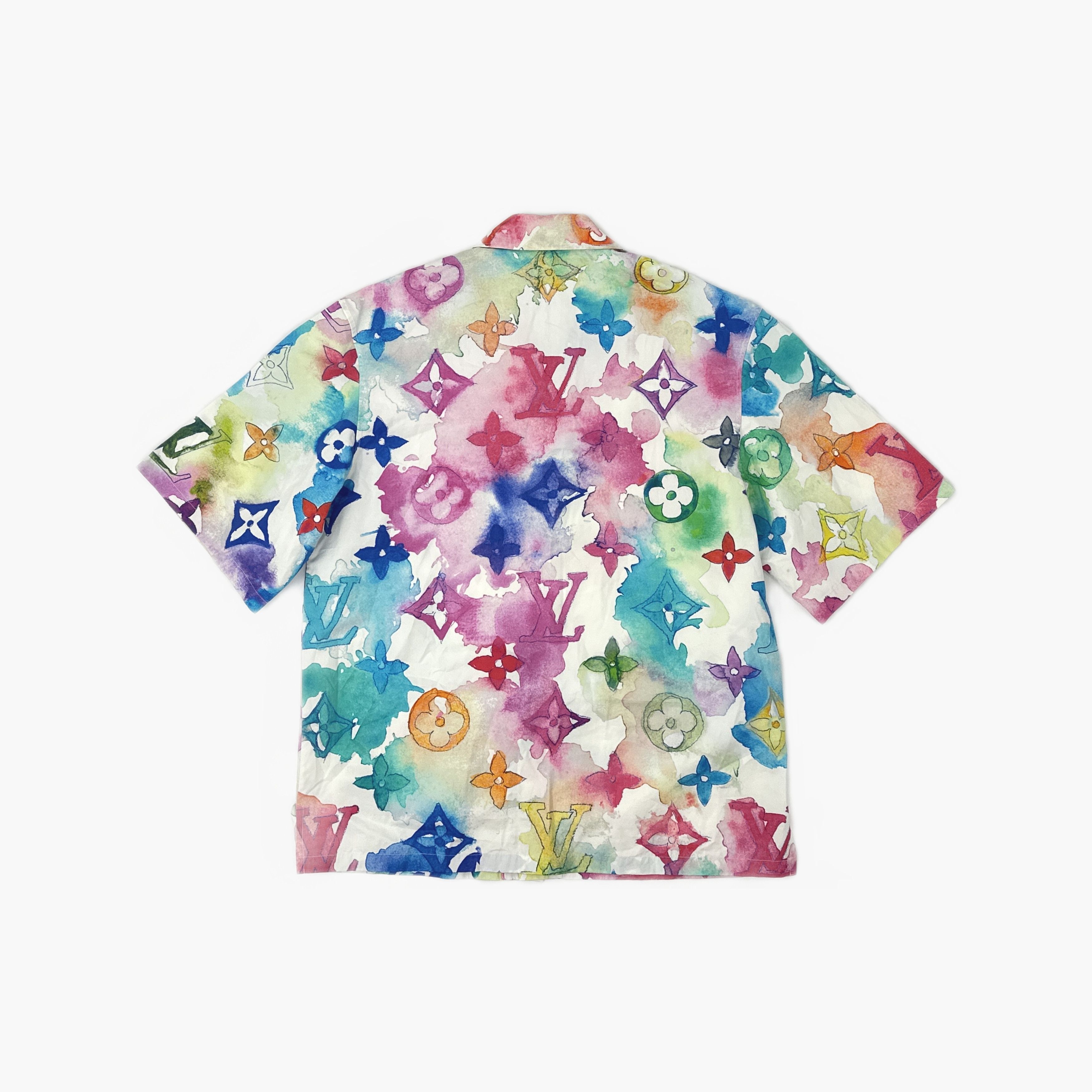 Louis Vuitton Louis Vuitton Watercolor Monogram Shirt Size M Size US M / EU 48-50 / 2 - 2 Thumbnail