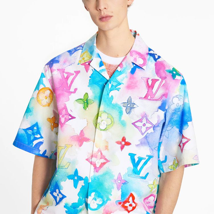 Louis Vuitton Louis Vuitton Watercolor Monogram Shirt Size M Size US M / EU 48-50 / 2 - 8 Thumbnail