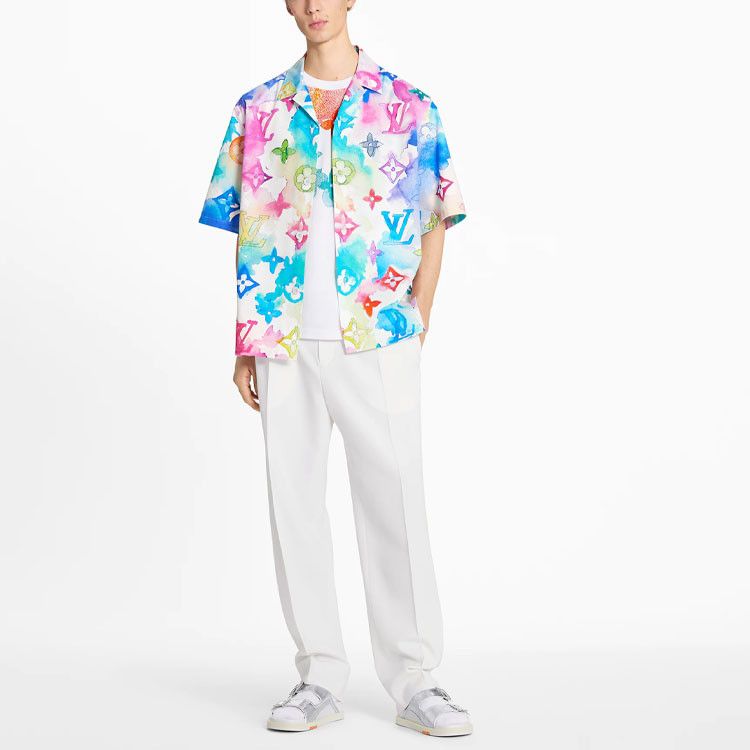 Louis Vuitton Louis Vuitton Watercolor Monogram Shirt Size M Size US M / EU 48-50 / 2 - 5 Thumbnail