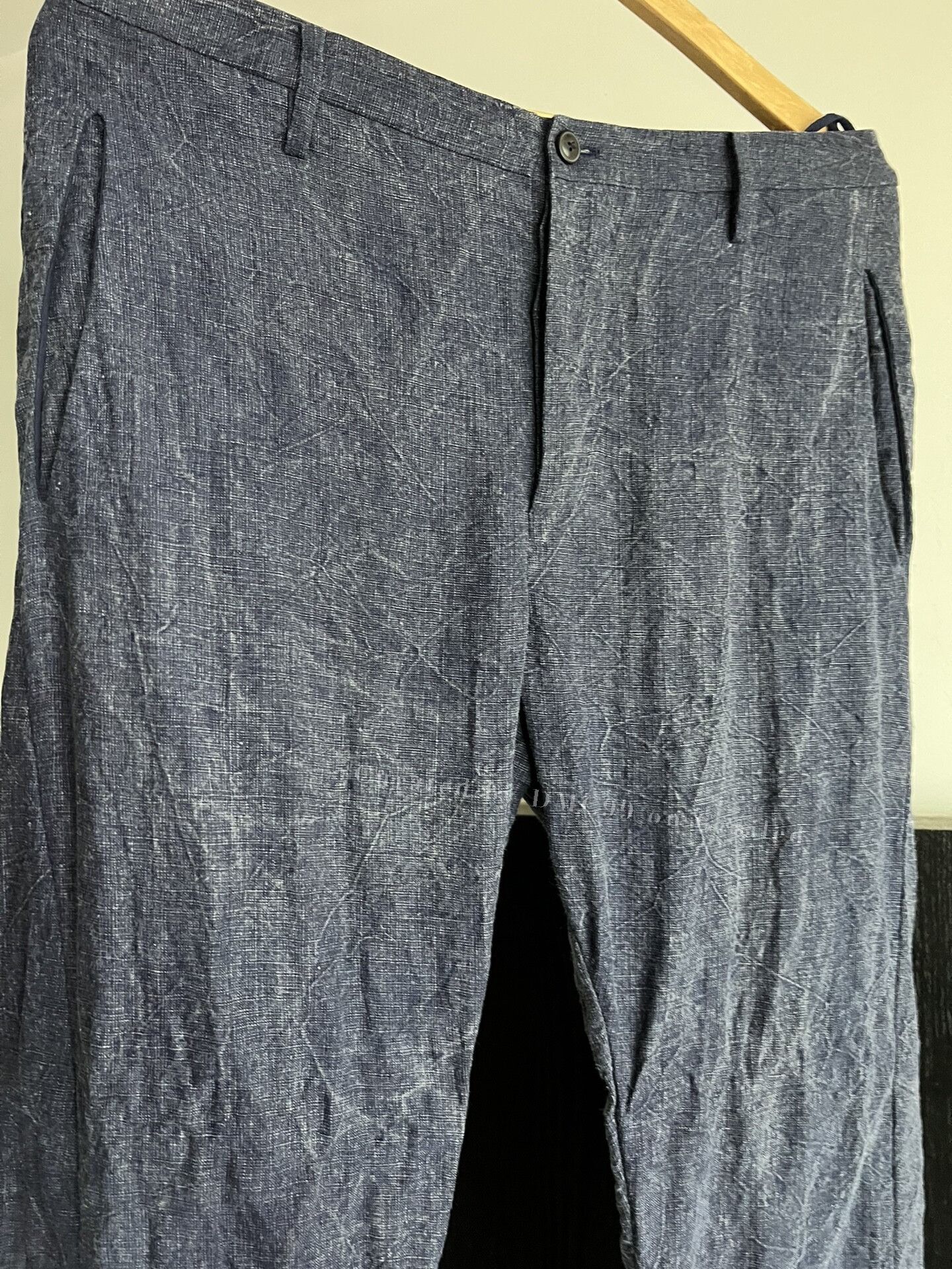 Ziggy Chen Ziggy Chen SS13 Linen Curved Pants Size US 30 / EU 46 - 3 Thumbnail