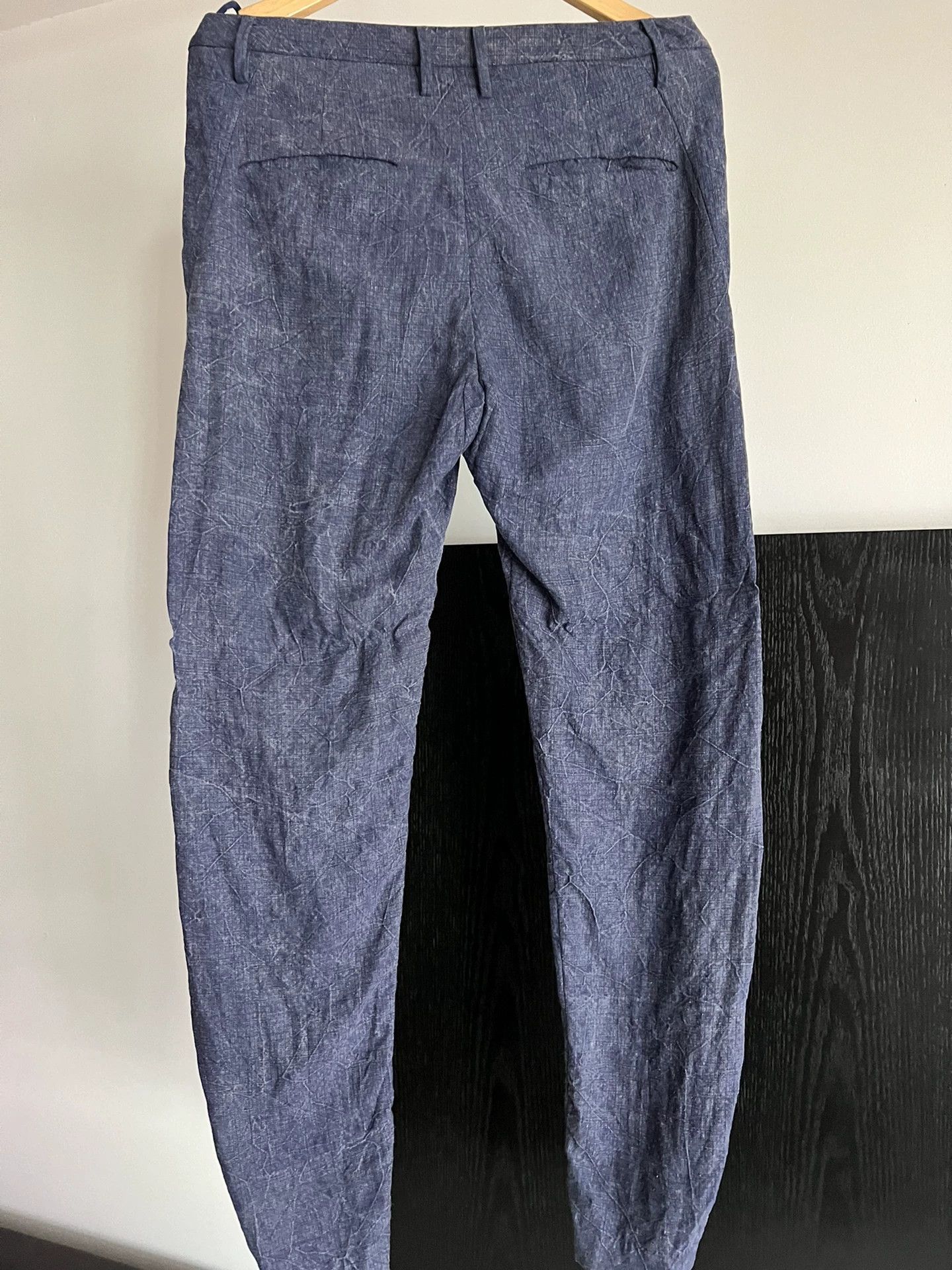 Ziggy Chen Ziggy Chen SS13 Linen Curved Pants Size US 30 / EU 46 - 2 Thumbnail