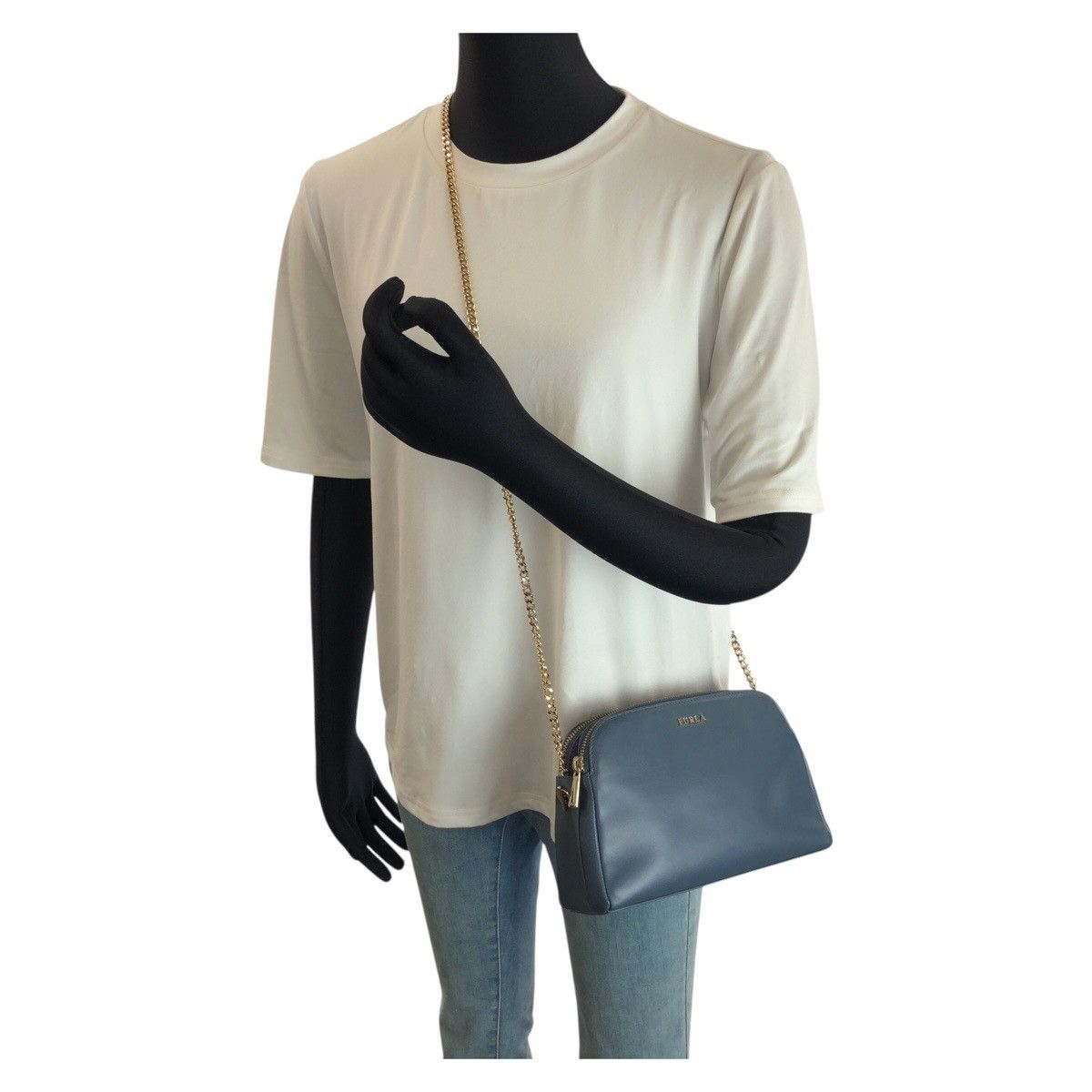 Furla Furla Furla Capriccio Leather Chain Shoulder Bag Leather Shoulder Bag DUTY FREE for USA Size ONE SIZE - 7 Thumbnail