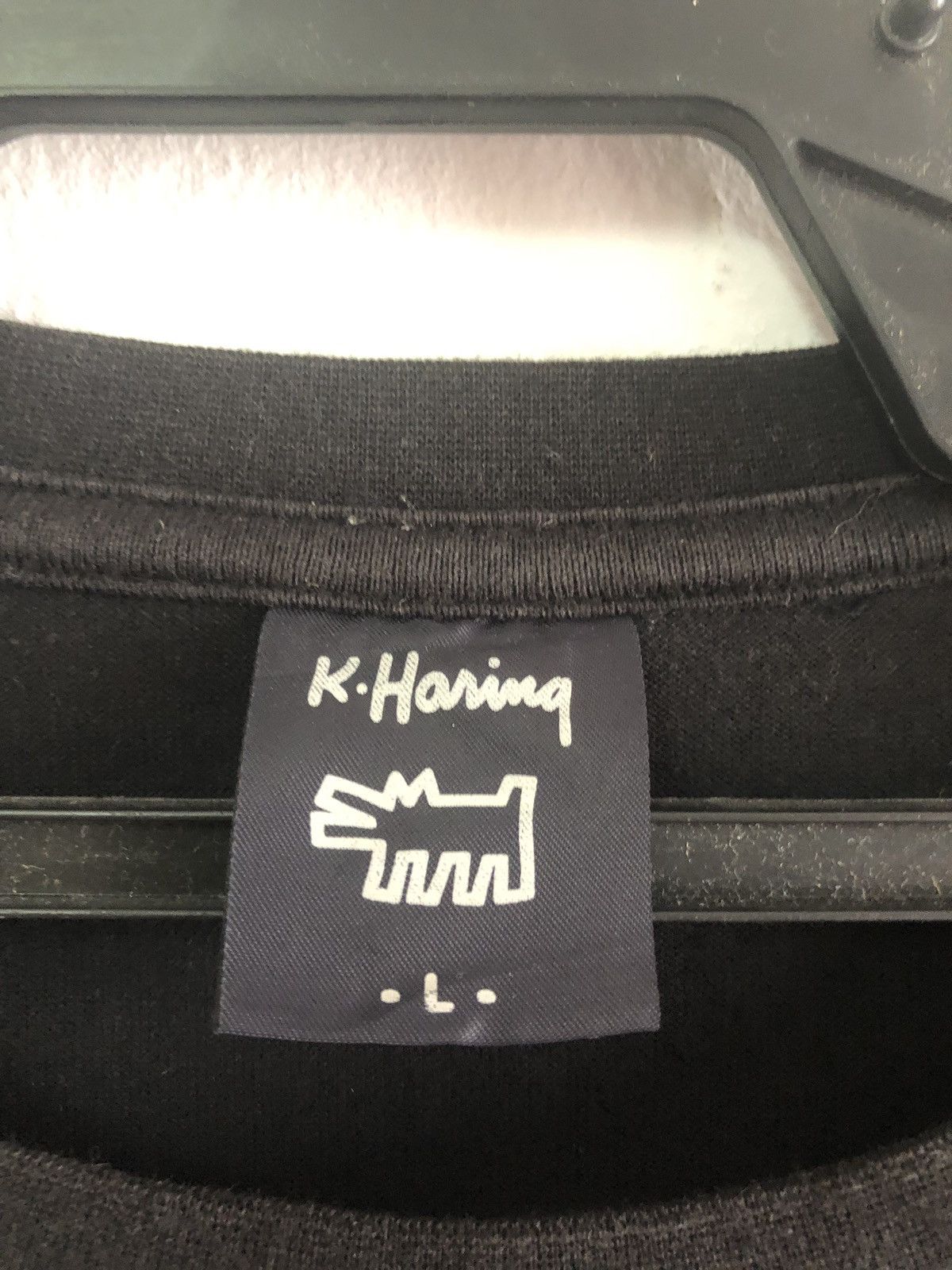 Keith Haring Vtg KEITH HARING T Shirt 1986 Longsleeve Rare Design Size US L / EU 52-54 / 3 - 2 Thumbnail