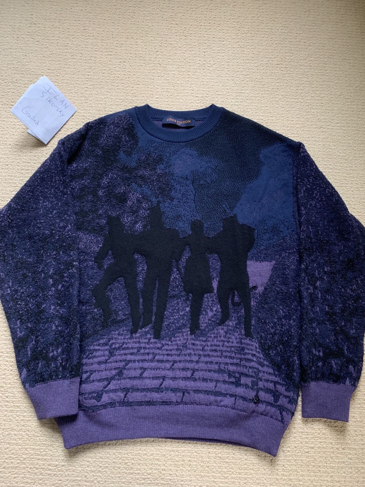 Louis Vuitton Men's L Virgil Abloh Nigo LV Made Intarsia Knit