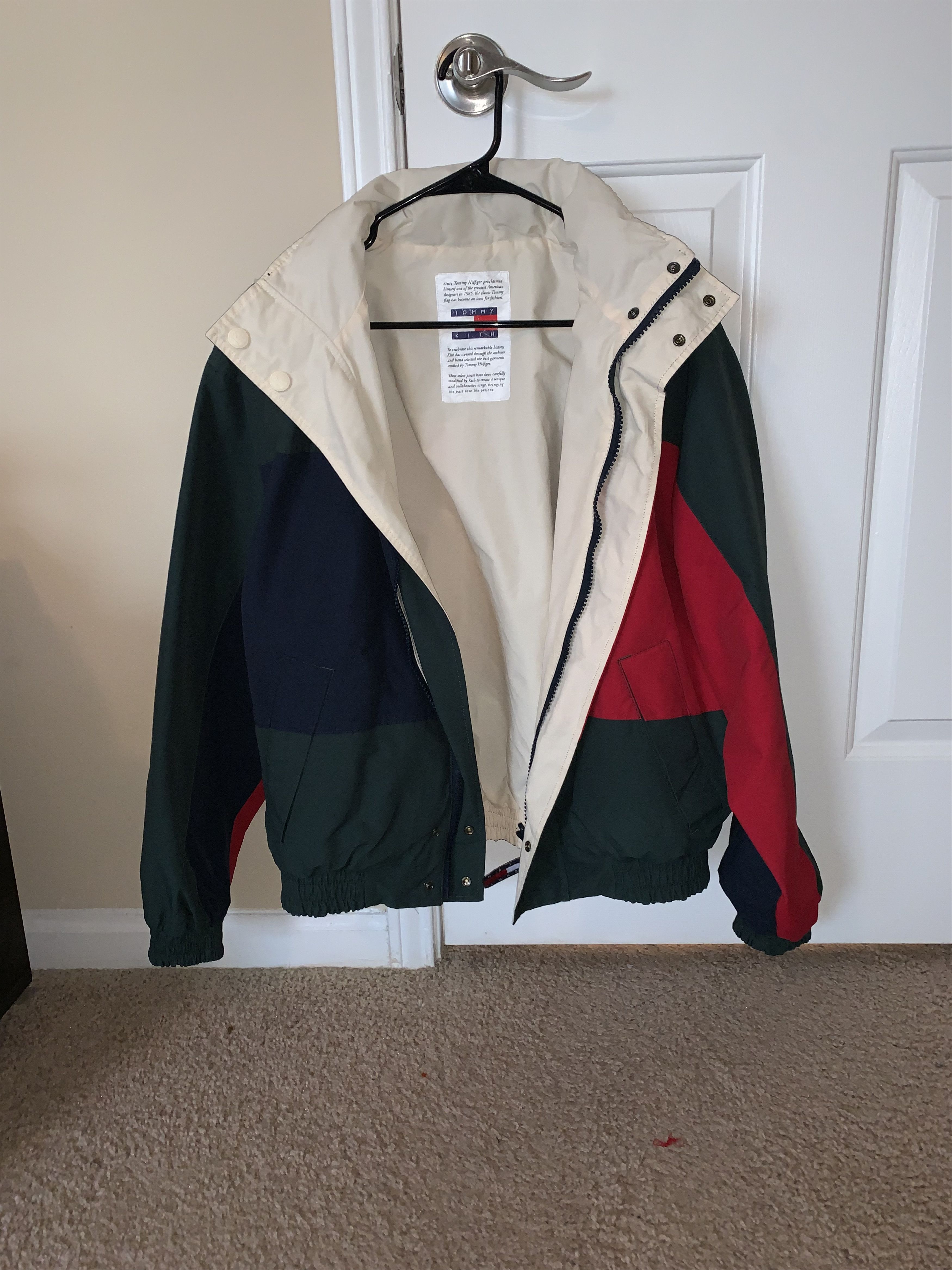 Kith x tommy hilfiger reversible color block jacket online