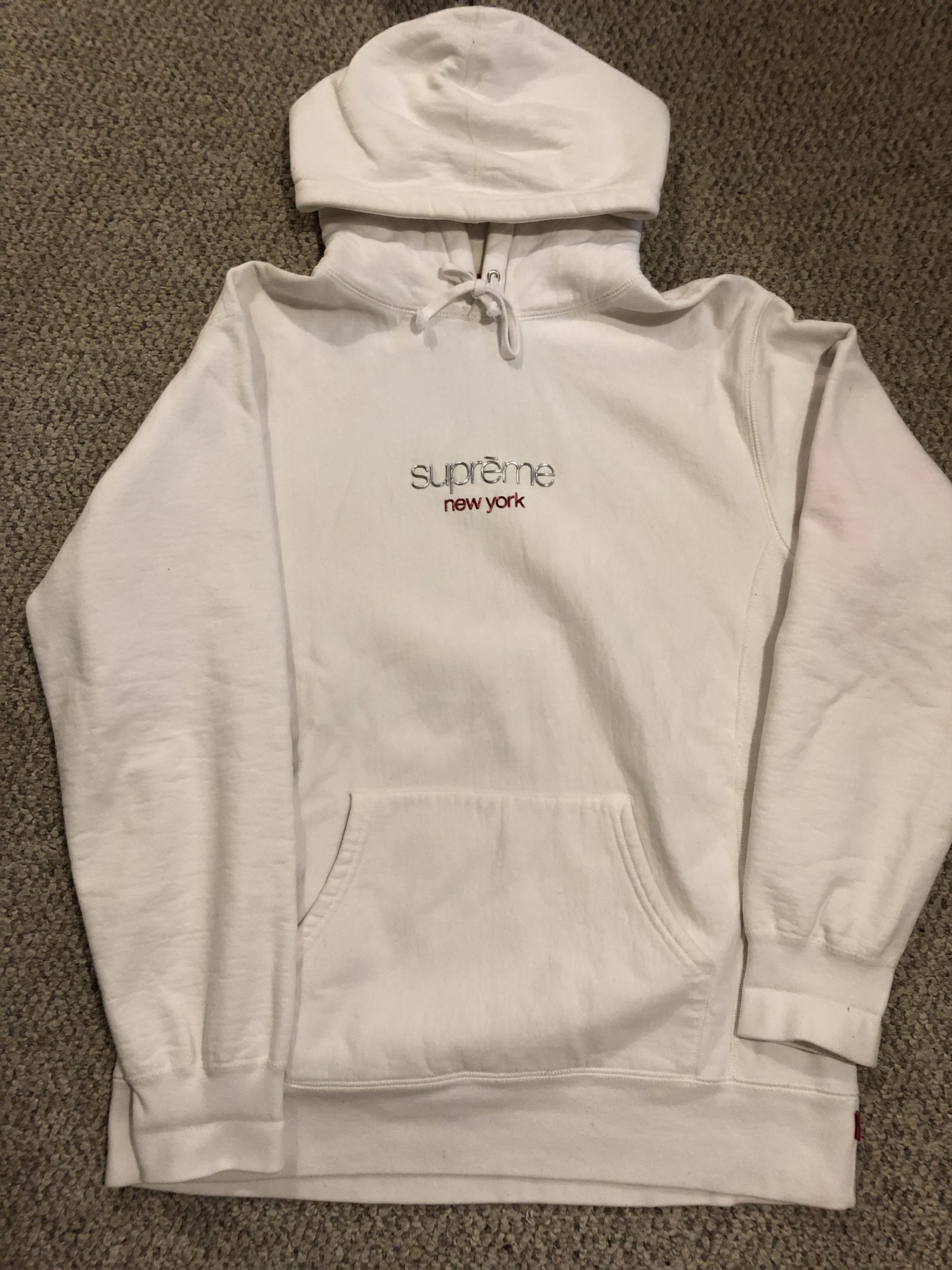 Supreme Chrome Classic Logo Hooded Sweatshirt (FW16)
