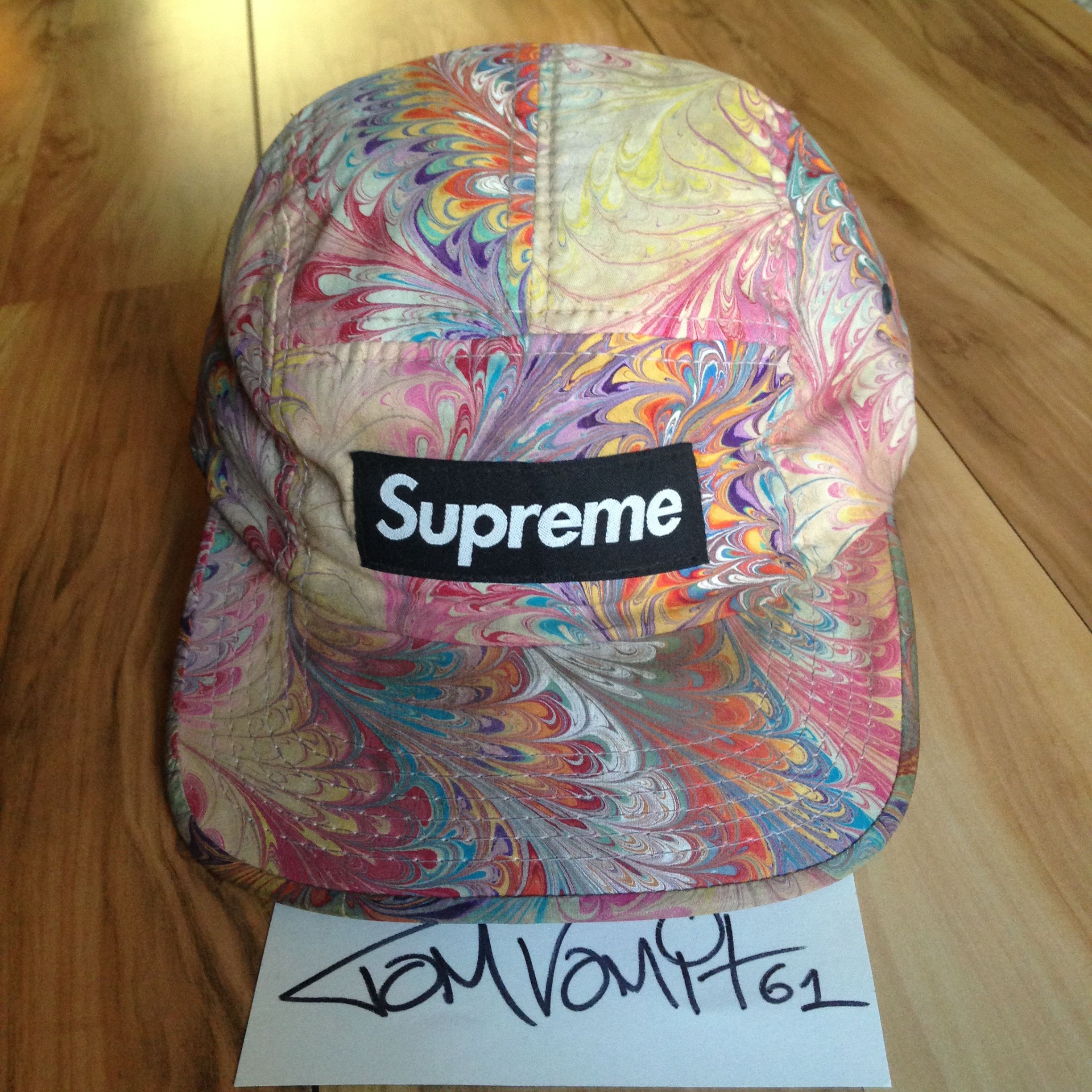 Supreme Supreme Marble Camp Cap | Grailed