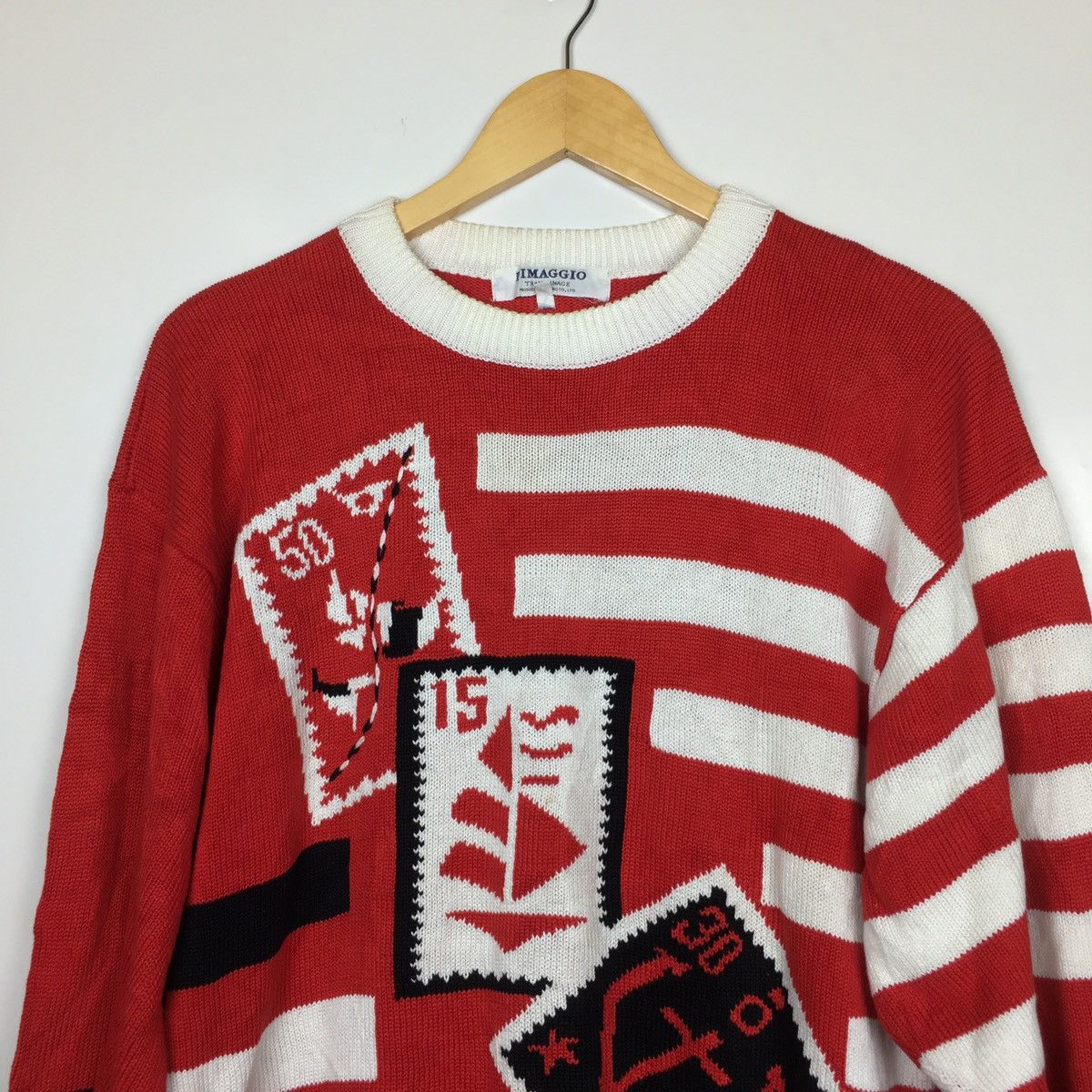 Japanese Brand × Vintage Dimaggio Trans-Image Knitted Sweater Size US M / EU 48-50 / 2 - 2 Thumbnail