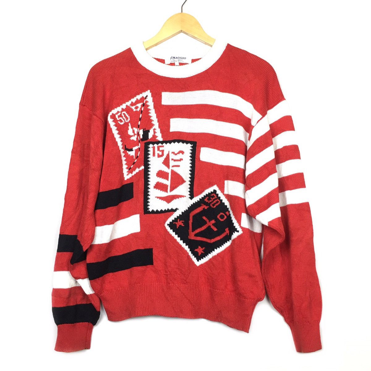 Japanese Brand × Vintage Dimaggio Trans-Image Knitted Sweater Size US M / EU 48-50 / 2 - 1 Thumbnail