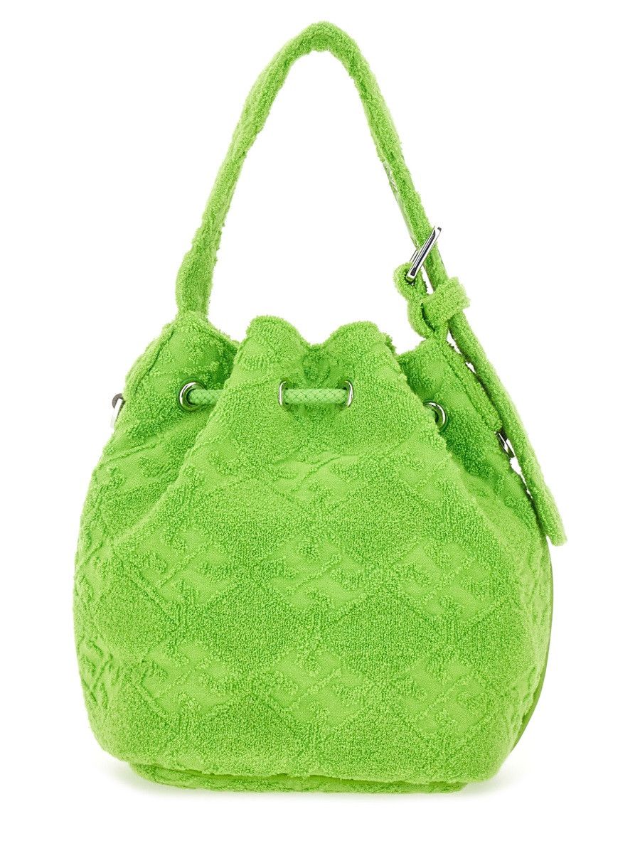Tory Burch TORY BURCH "T MONOGRAM" MINI BUCKET BAG - GREEN Size ONE SIZE - 3 Thumbnail