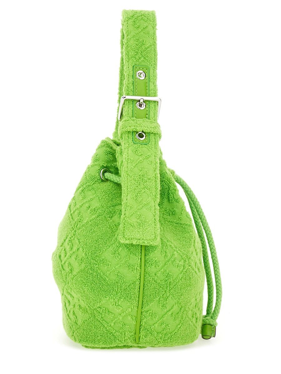 Tory Burch TORY BURCH "T MONOGRAM" MINI BUCKET BAG - GREEN Size ONE SIZE - 4 Thumbnail