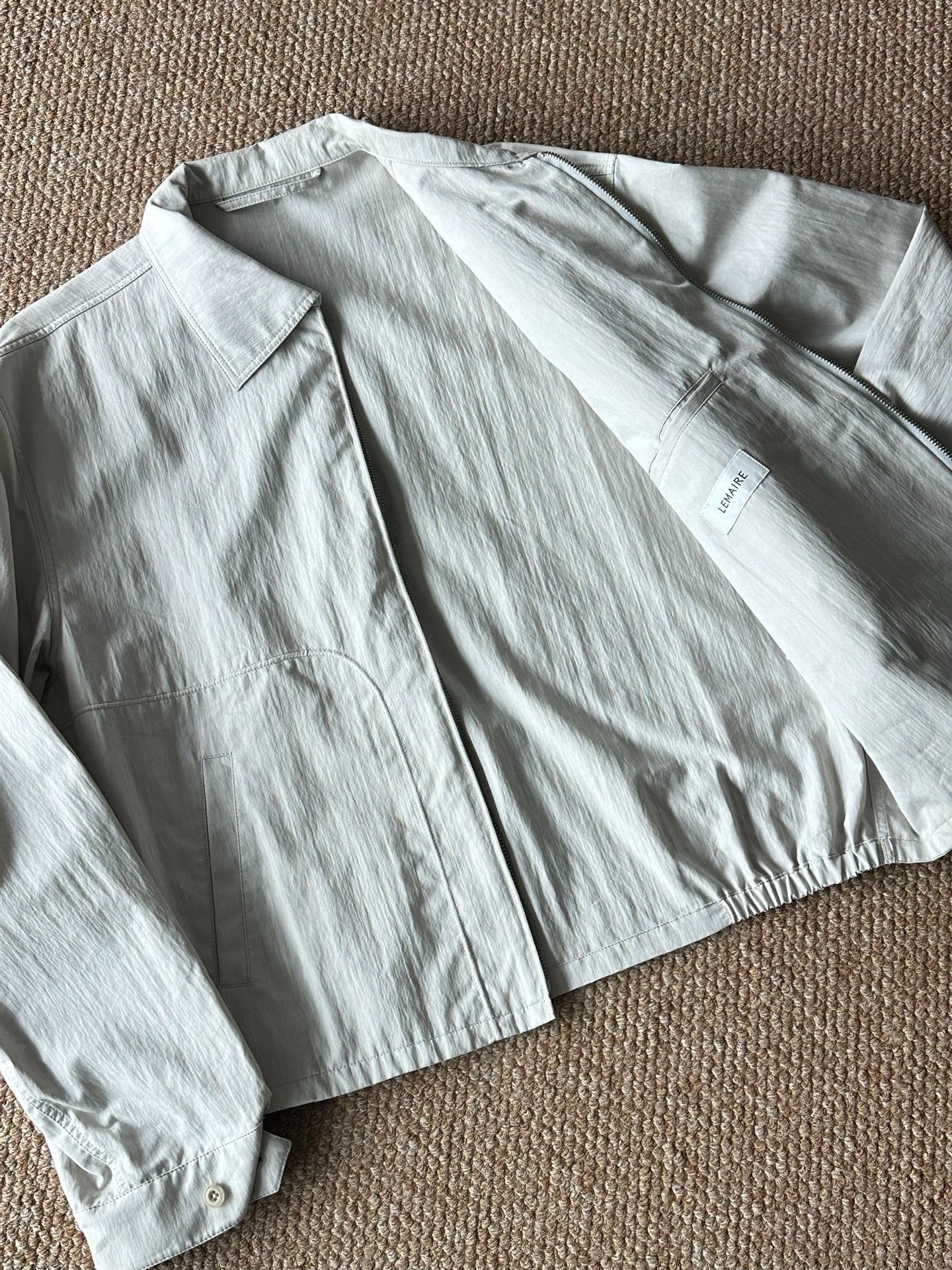 Lemaire Lemaire Light Gray Zip Jacket Size US M / EU 48-50 / 2 - 5 Thumbnail