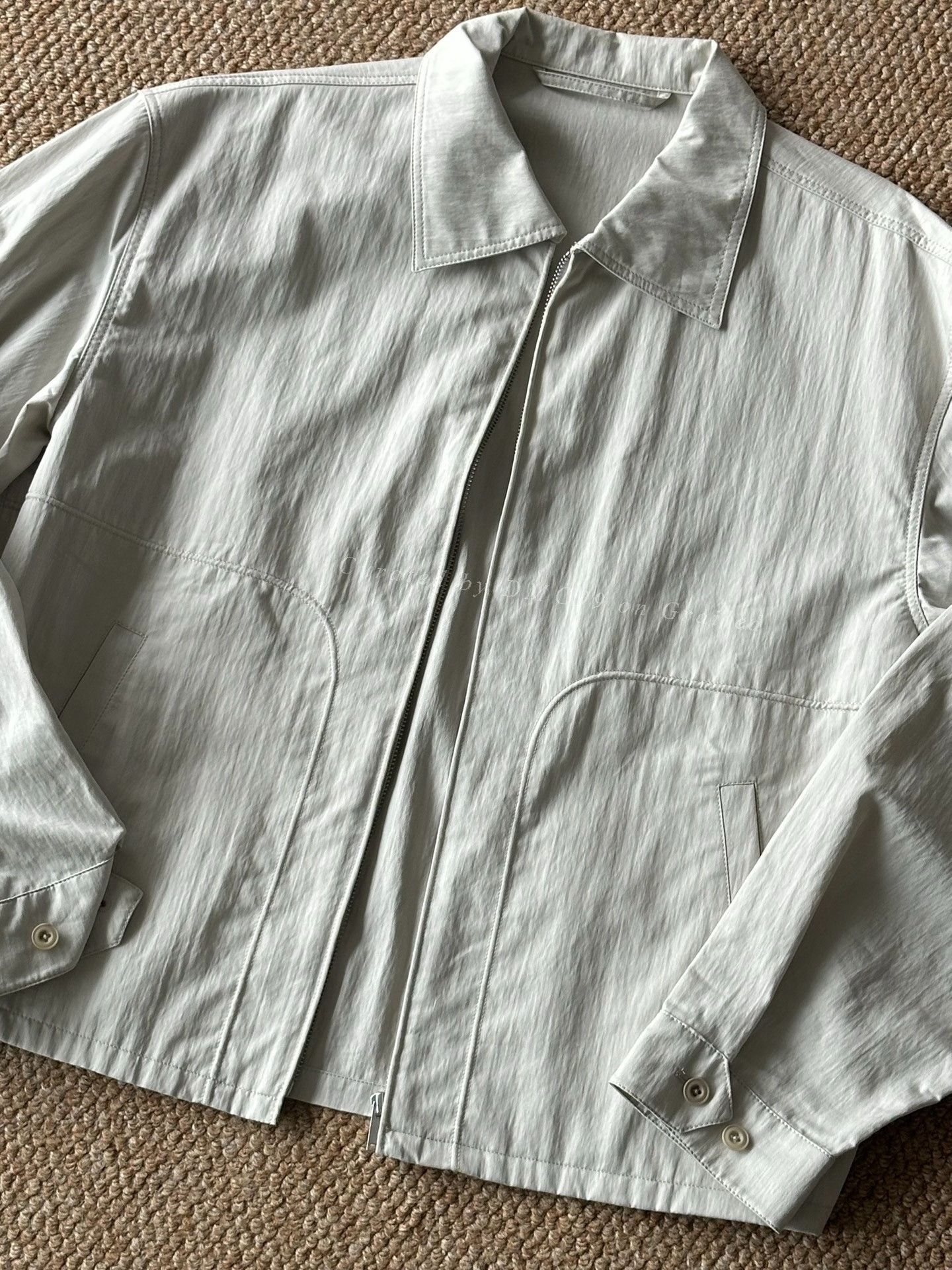 Lemaire Lemaire Light Gray Zip Jacket Size US M / EU 48-50 / 2 - 2 Thumbnail