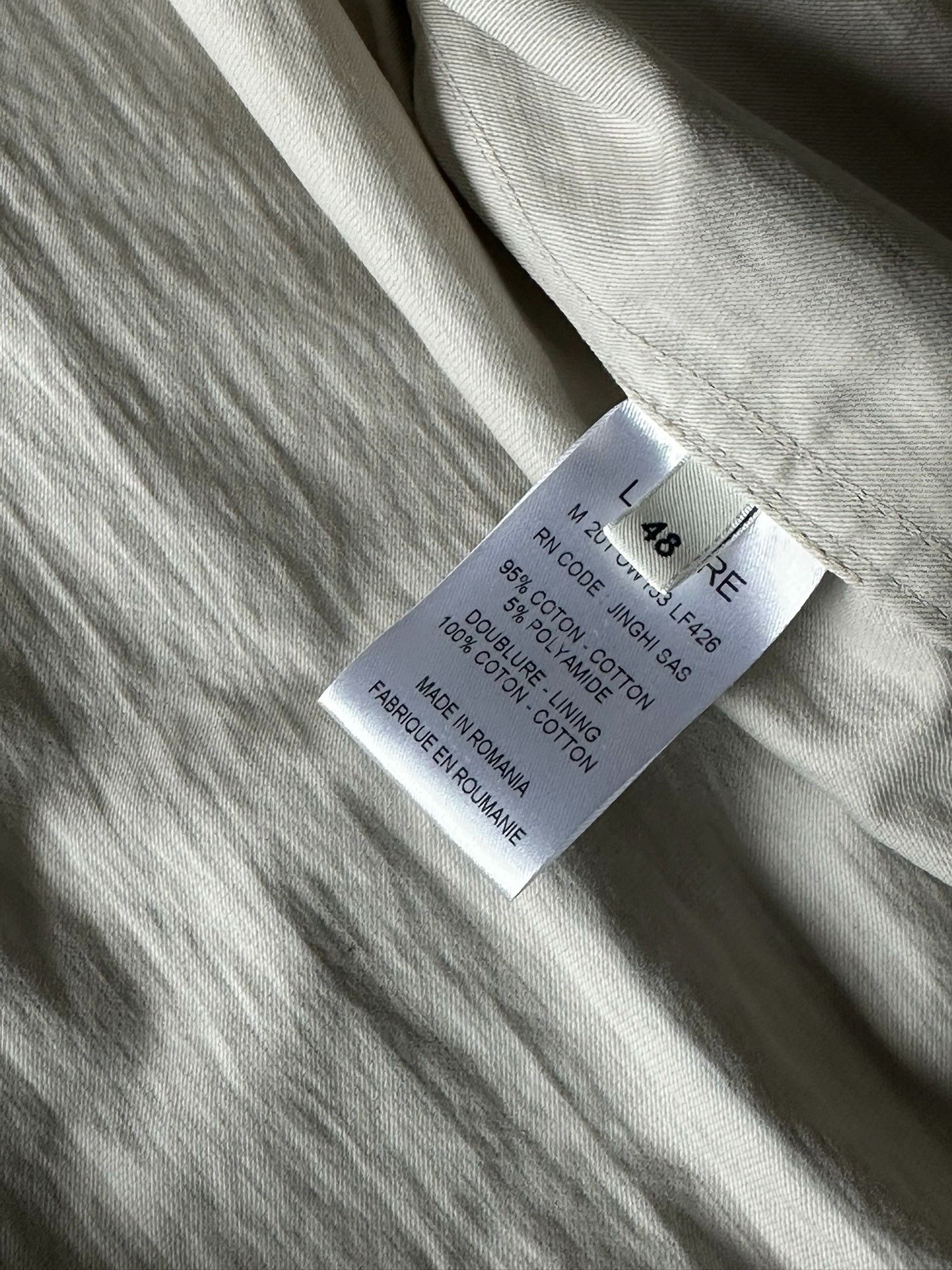 Lemaire Lemaire Light Gray Zip Jacket Size US M / EU 48-50 / 2 - 6 Thumbnail