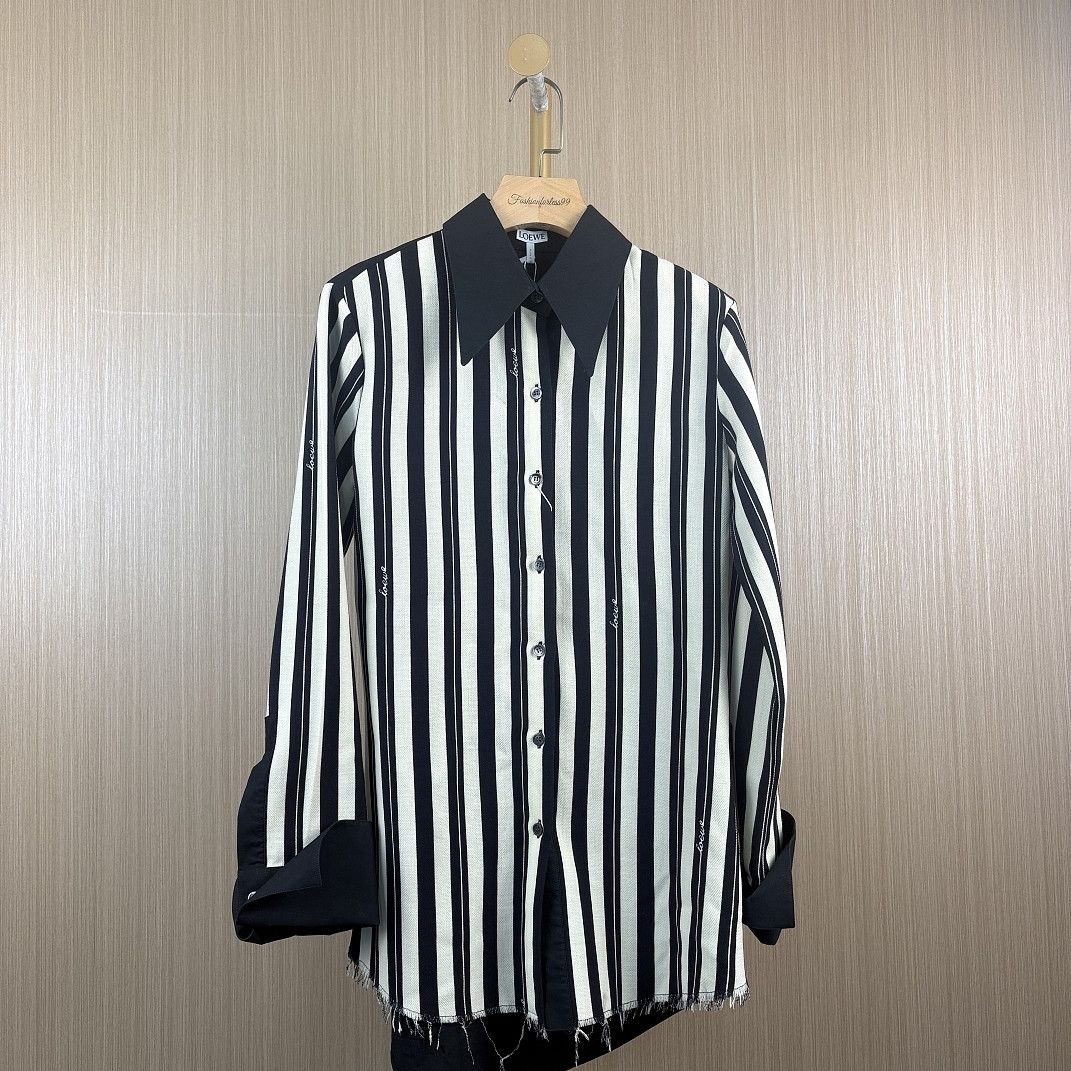Loewe LOEWE Striped Button Up Shirt Size 38 Size XS / US 0-2 / IT 36-38 - 2 Thumbnail