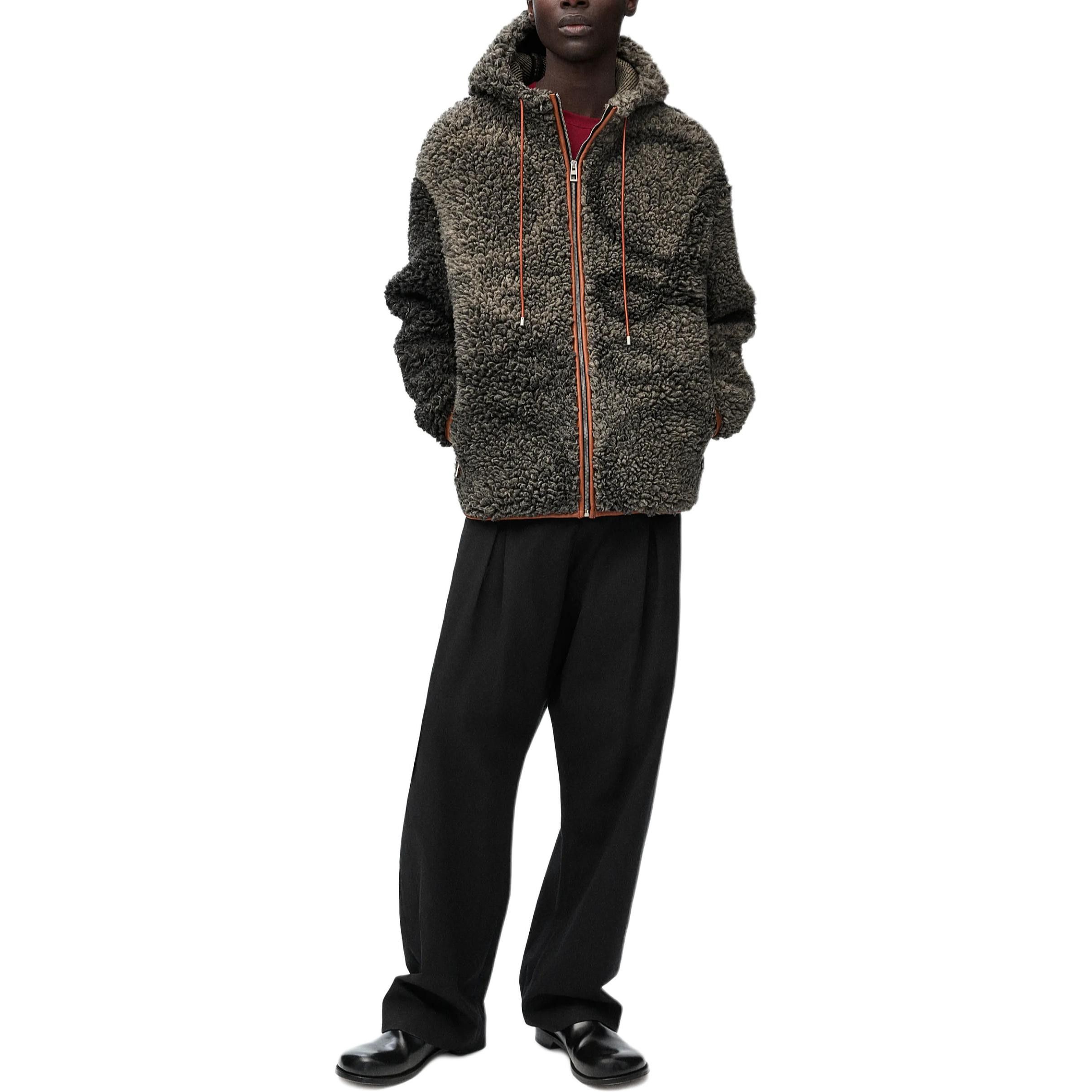 Loewe LOEWE Anagram Hooded Fleece Jacket Size M | Grailed