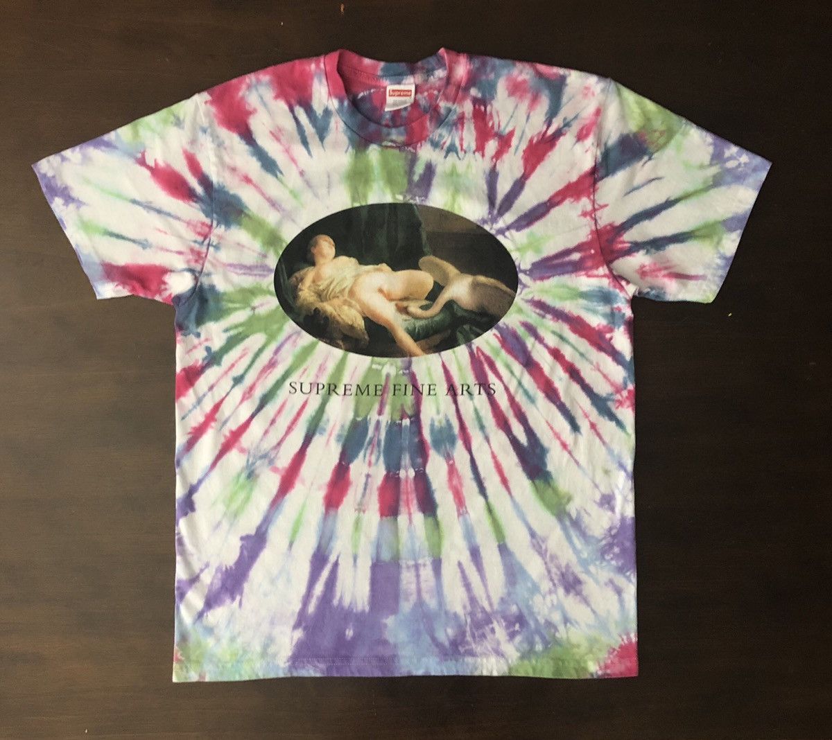Supreme Supreme leda and the swan fine arts tie dye tee Grailed