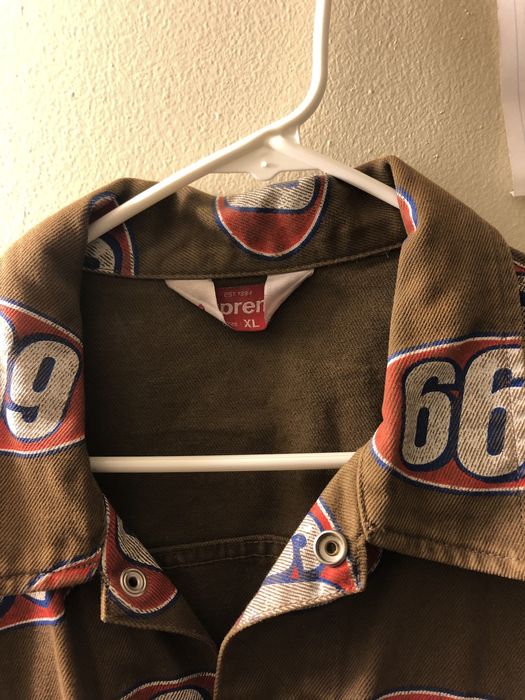 Supreme Supreme 666 denim brown jacket | Grailed