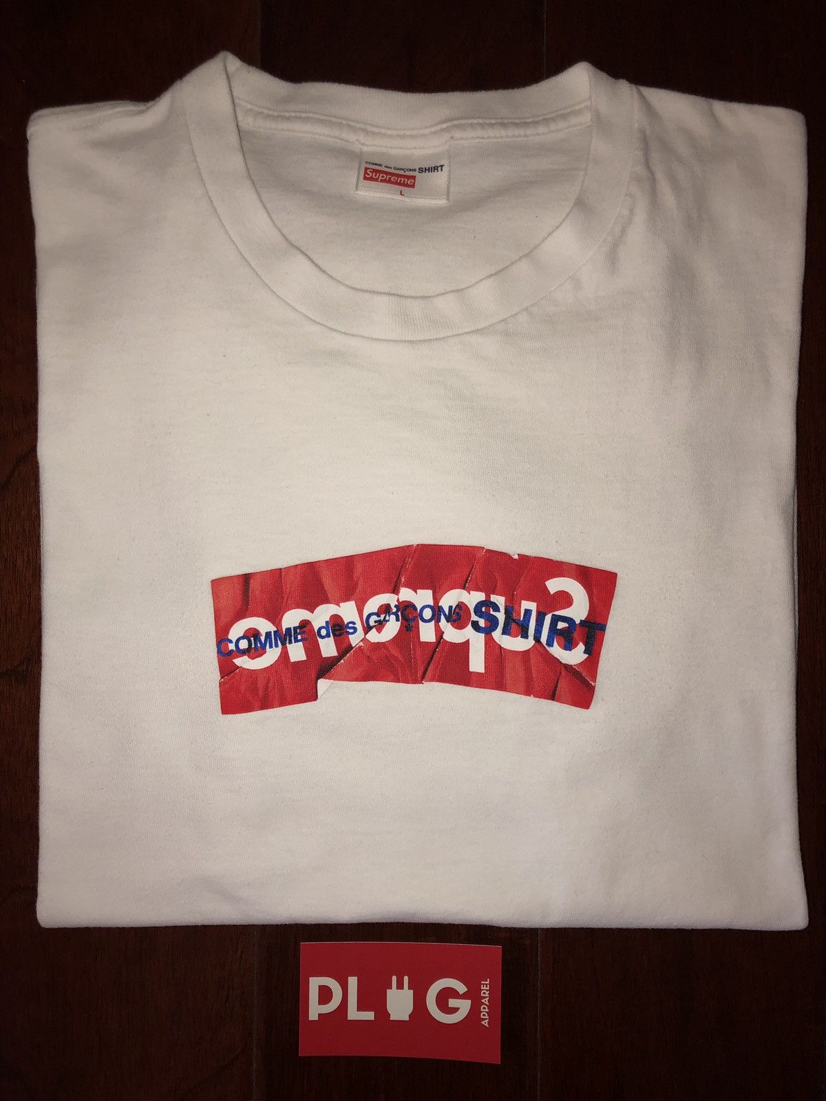 Supreme SUPREME COMME DES GARÇONS SHIRT BOX LOGO TEE - WHITE